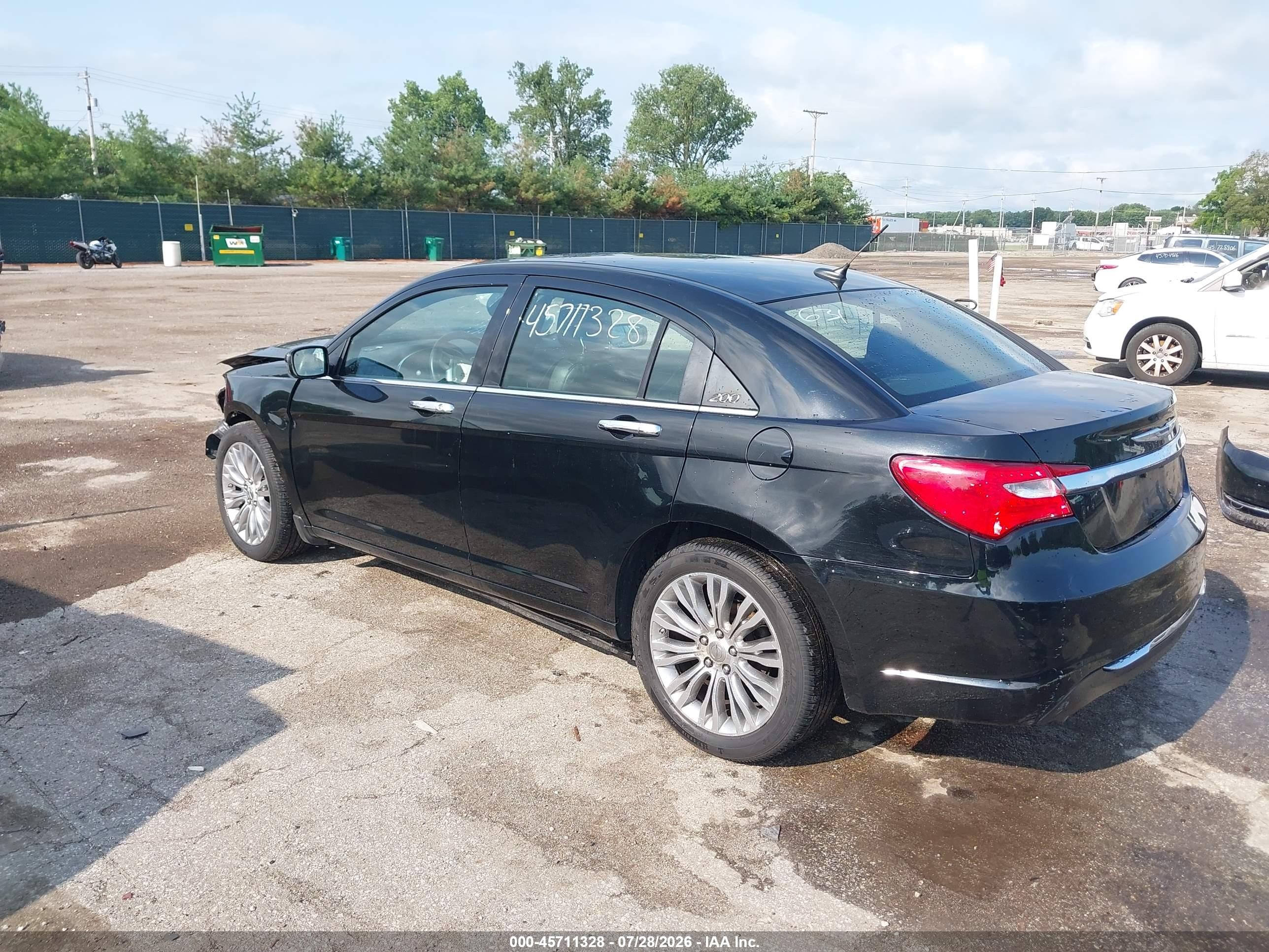 2013 Chrysler 200 Limited Black vin: 1C3CCBCG2DN546286