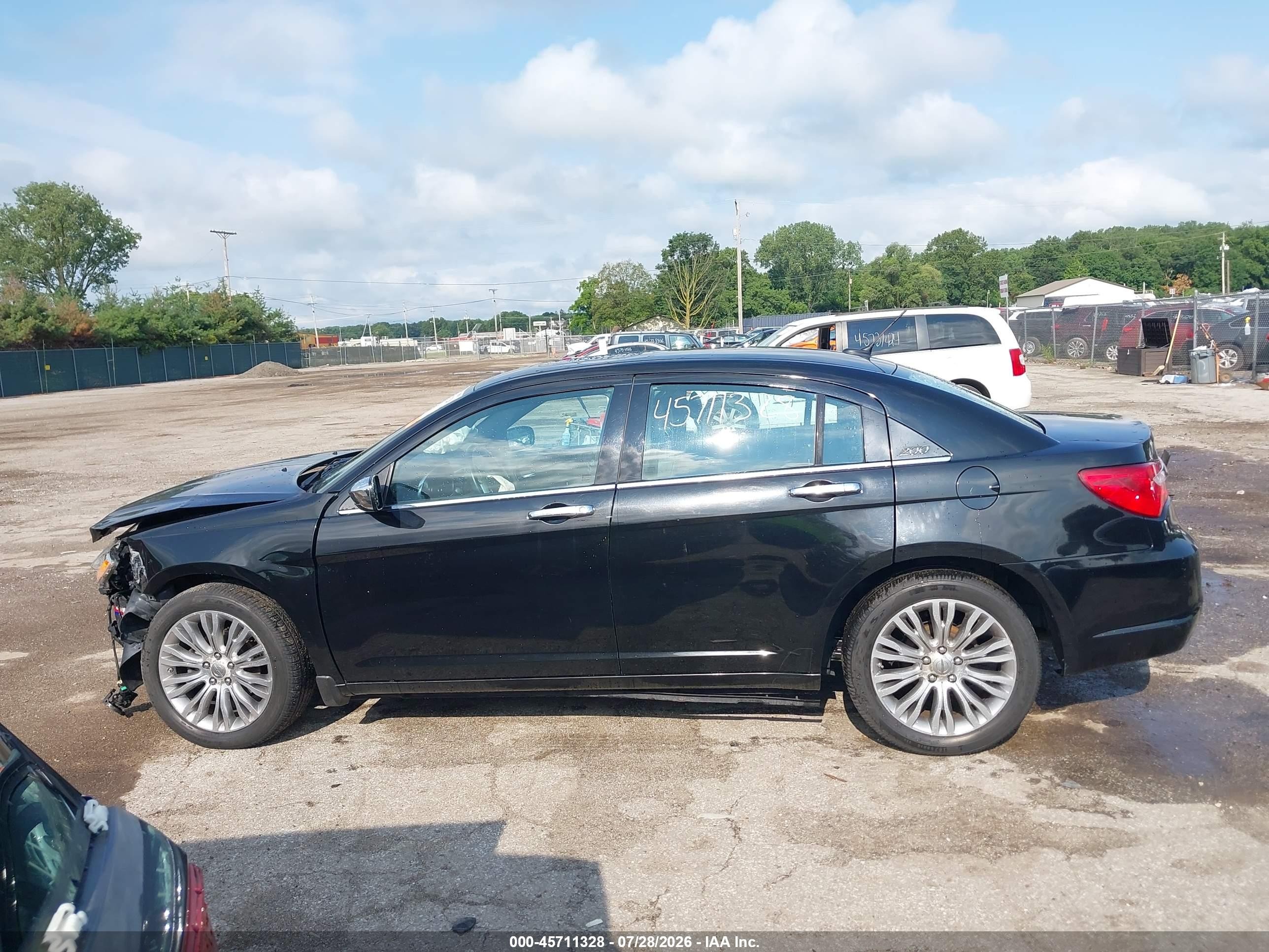2013 Chrysler 200 Limited Black vin: 1C3CCBCG2DN546286