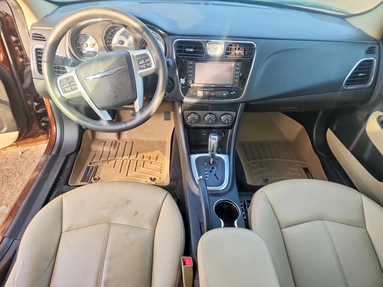 2013 Chrysler 200 Limited Brown vin: 1C3CCBCG2DN618071