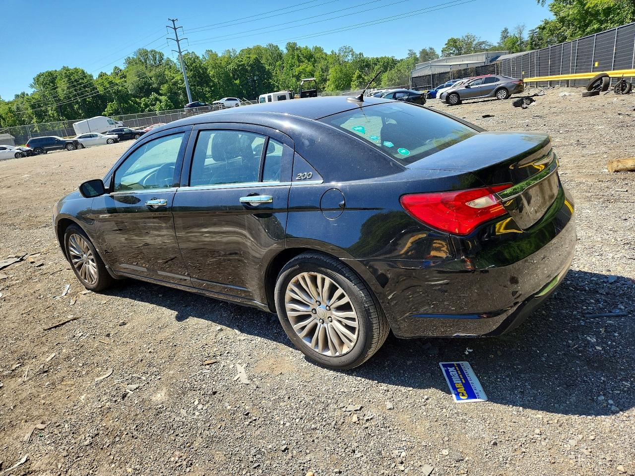 2013 Chrysler 200 Limited Black vin: 1C3CCBCG2DN683504