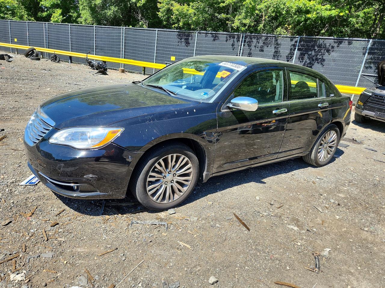 2013 Chrysler 200 Limited Black vin: 1C3CCBCG2DN683504
