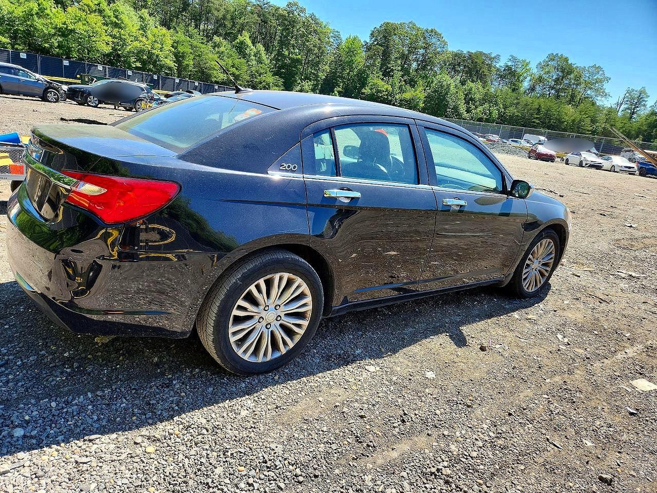 2013 Chrysler 200 Limited Black vin: 1C3CCBCG2DN683504