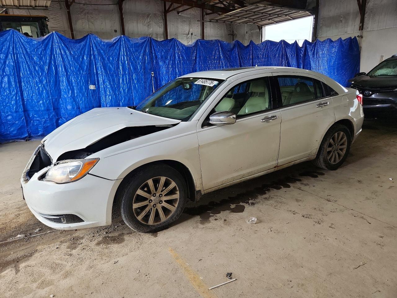 2014 Chrysler 200 Limited White vin: 1C3CCBCG2EN156242
