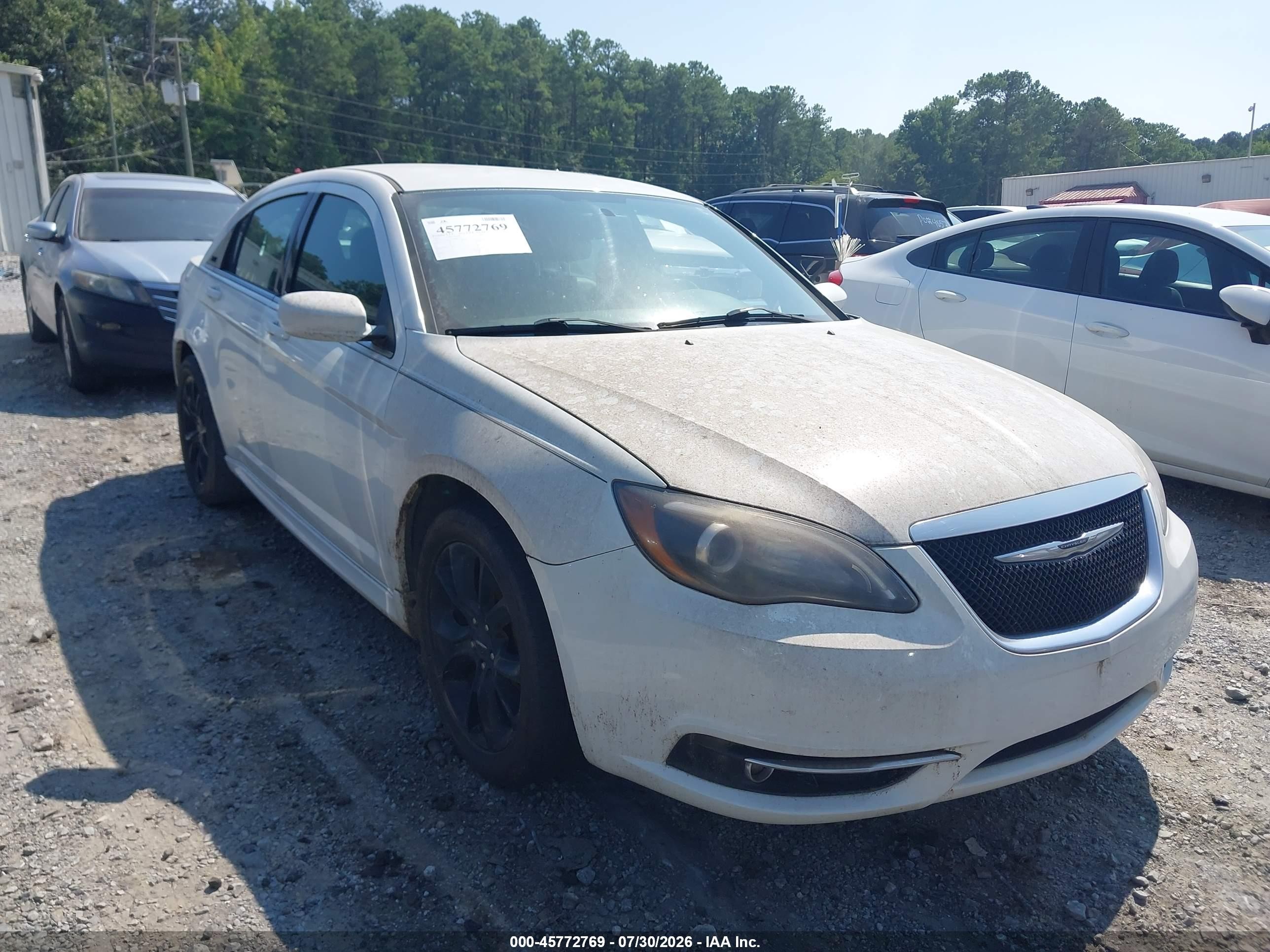 2014 Chrysler 200 Limited Белый vin: 1C3CCBCG2EN186311