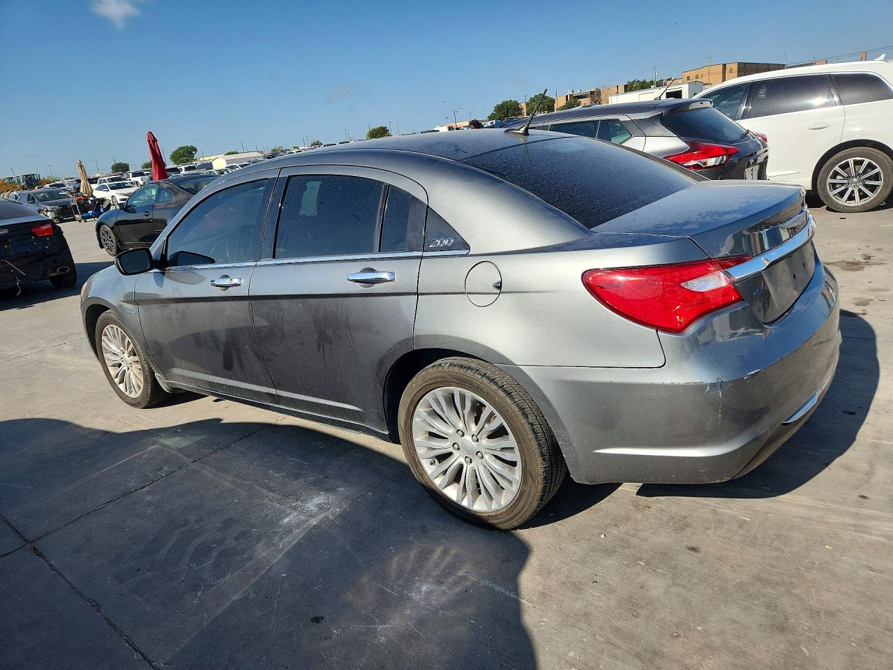 2012 Chrysler 200 Limited Gray vin: 1C3CCBCG3CN242222