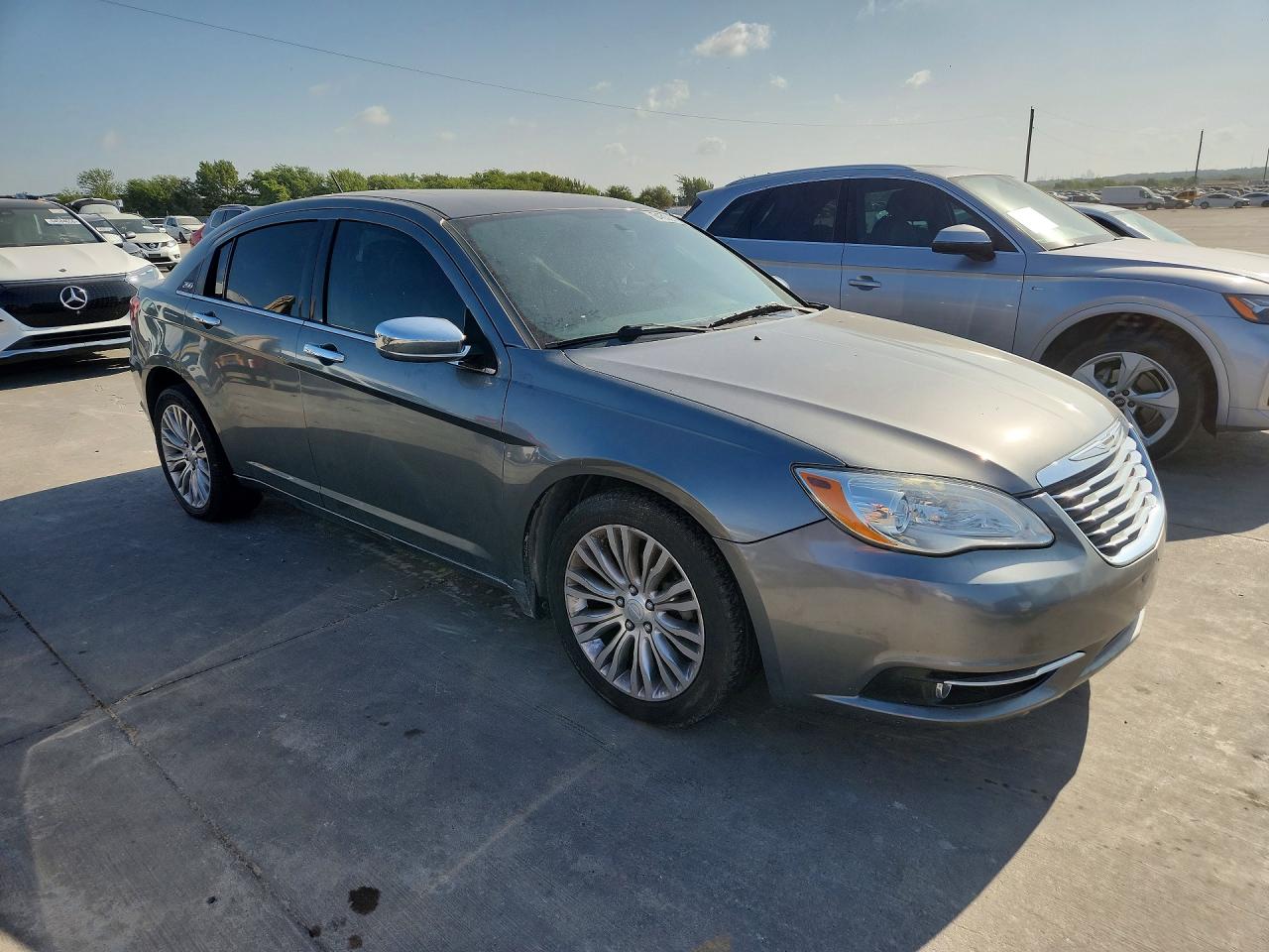 2012 Chrysler 200 Limited Gray vin: 1C3CCBCG3CN242222