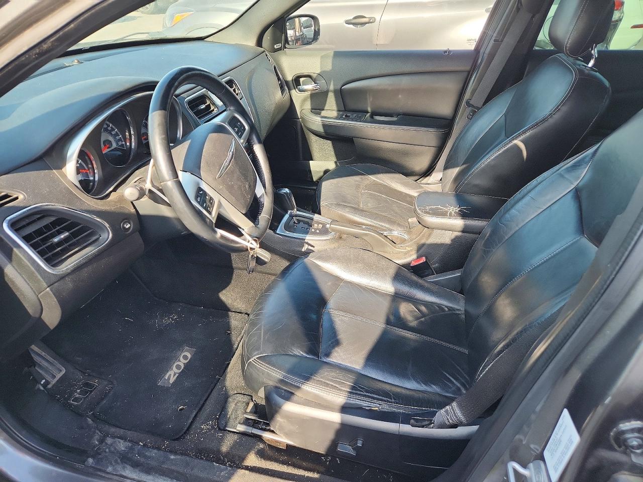 2012 Chrysler 200 Limited Gray vin: 1C3CCBCG3CN242222