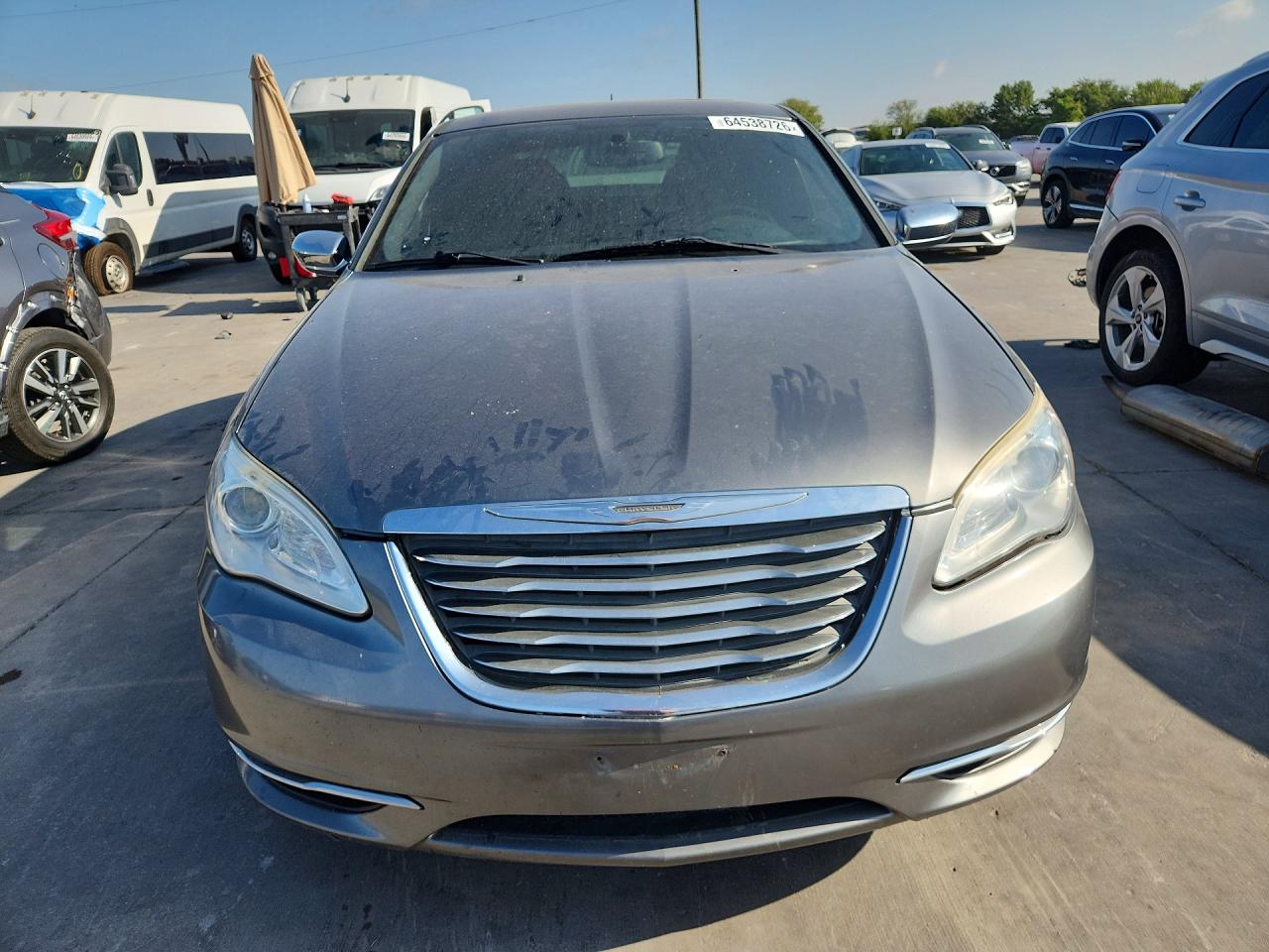 2012 Chrysler 200 Limited Gray vin: 1C3CCBCG3CN242222