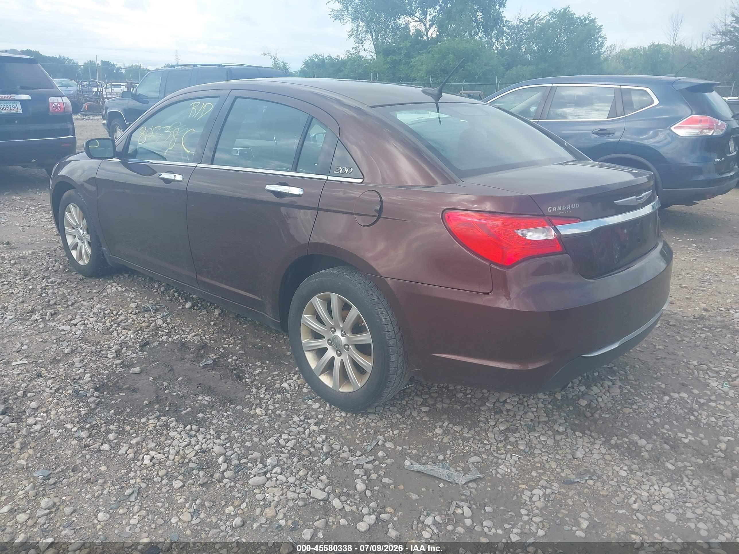 2013 Chrysler 200 Limited Brown vin: 1C3CCBCG3DN501177