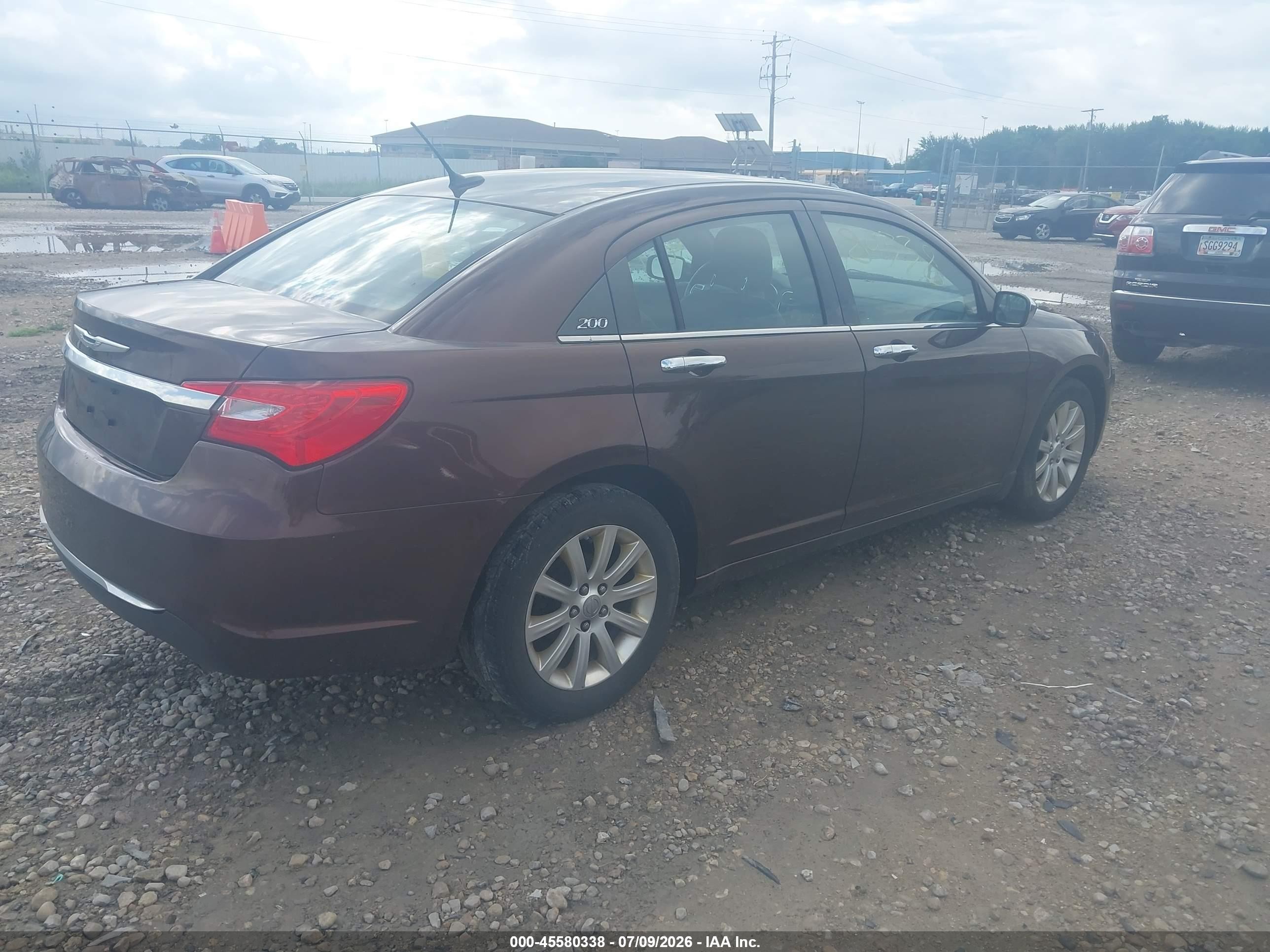 2013 Chrysler 200 Limited Brown vin: 1C3CCBCG3DN501177