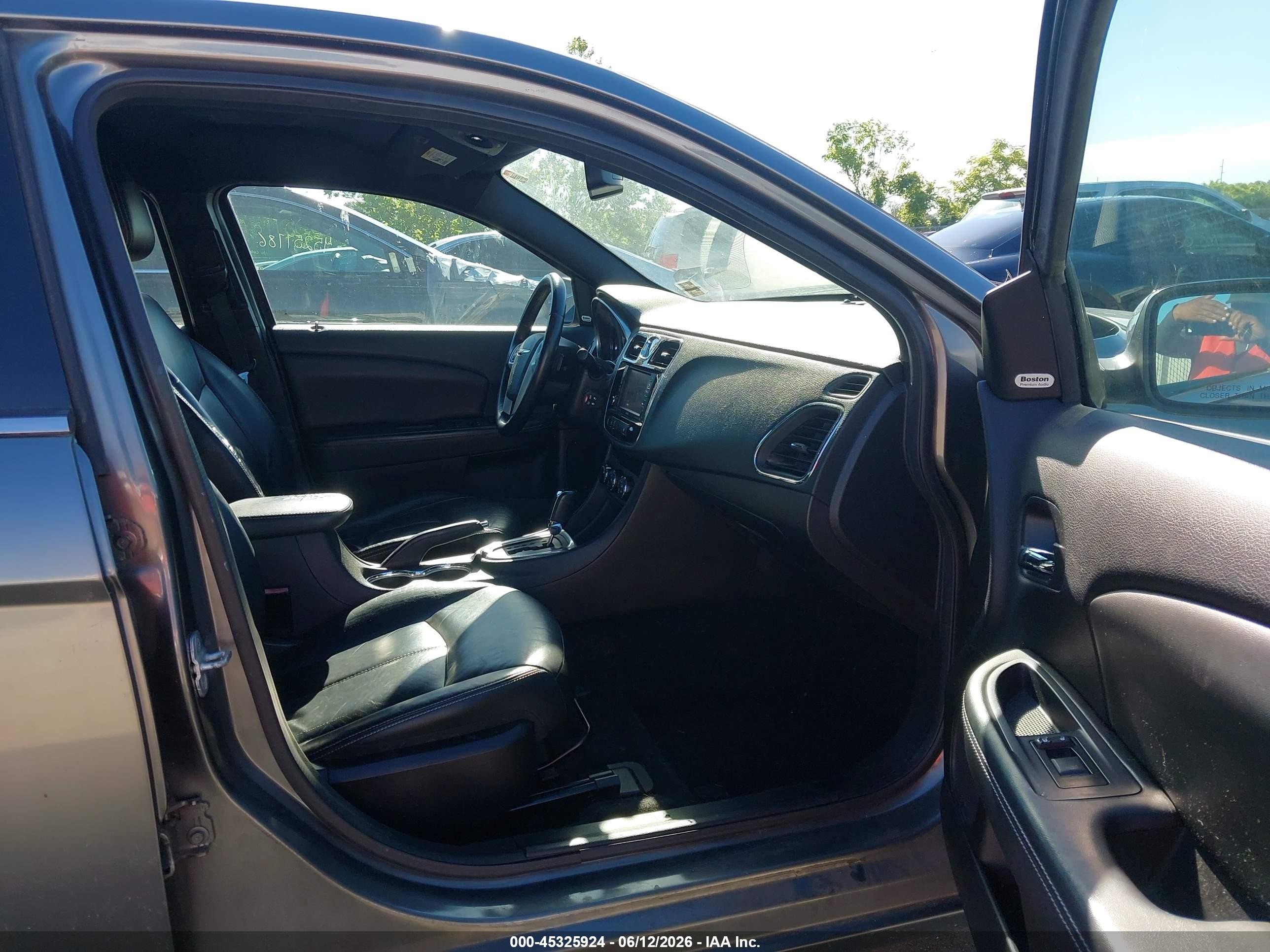 2013 Chrysler 200 Limited Gray vin: 1C3CCBCG4DN520918