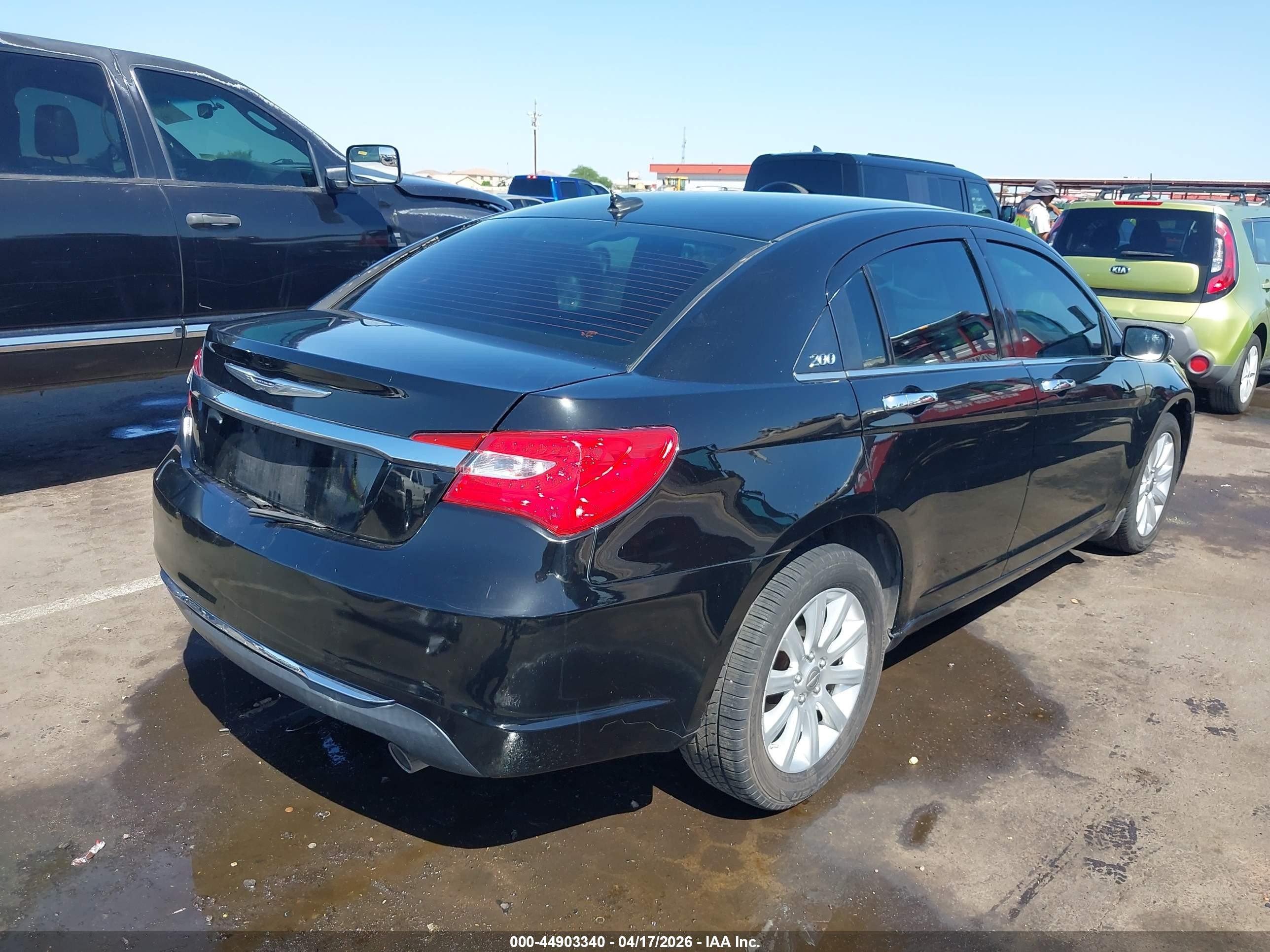 2013 Chrysler 200 Limited Black vin: 1C3CCBCG4DN610117