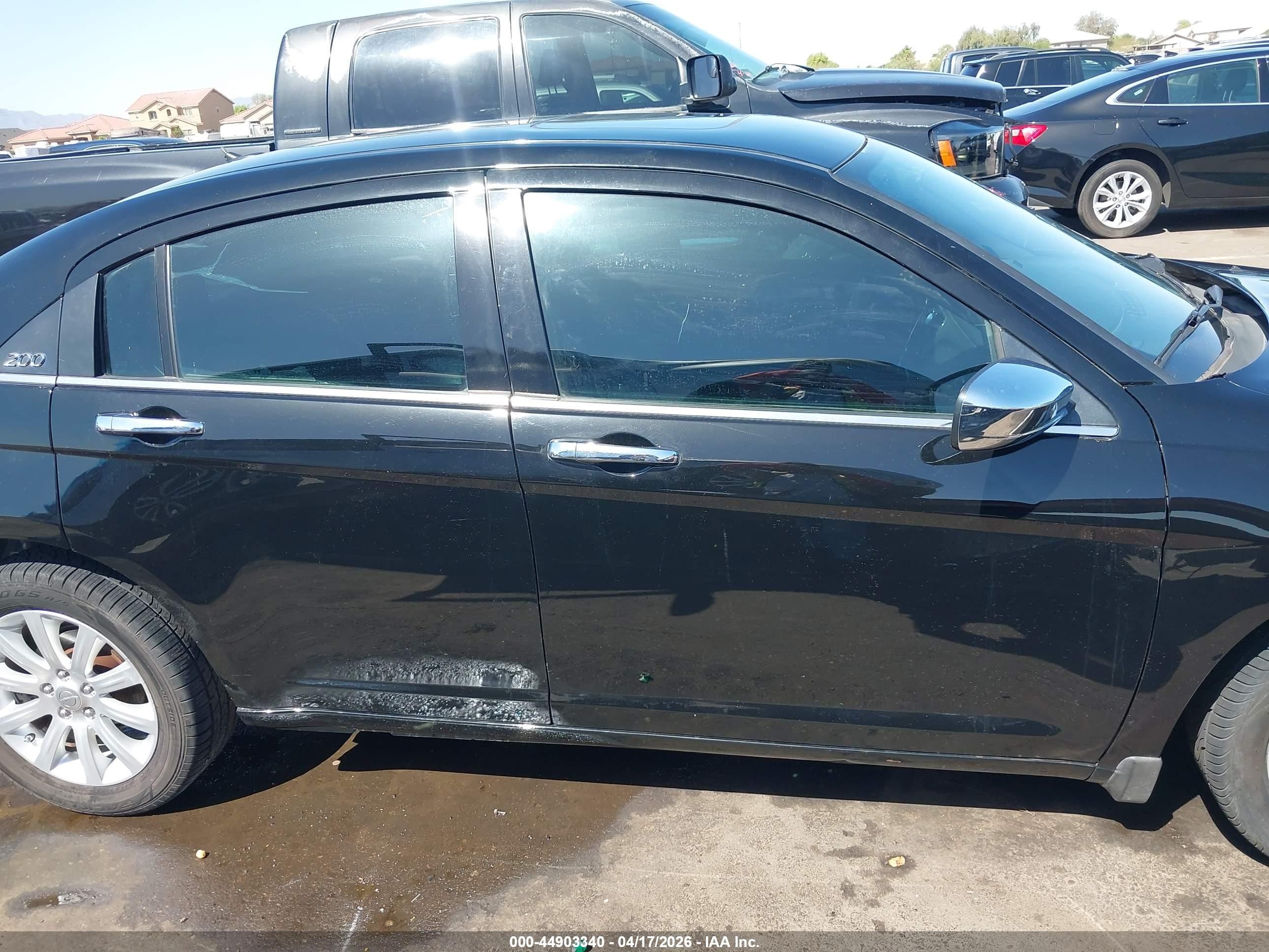 2013 Chrysler 200 Limited Black vin: 1C3CCBCG4DN610117
