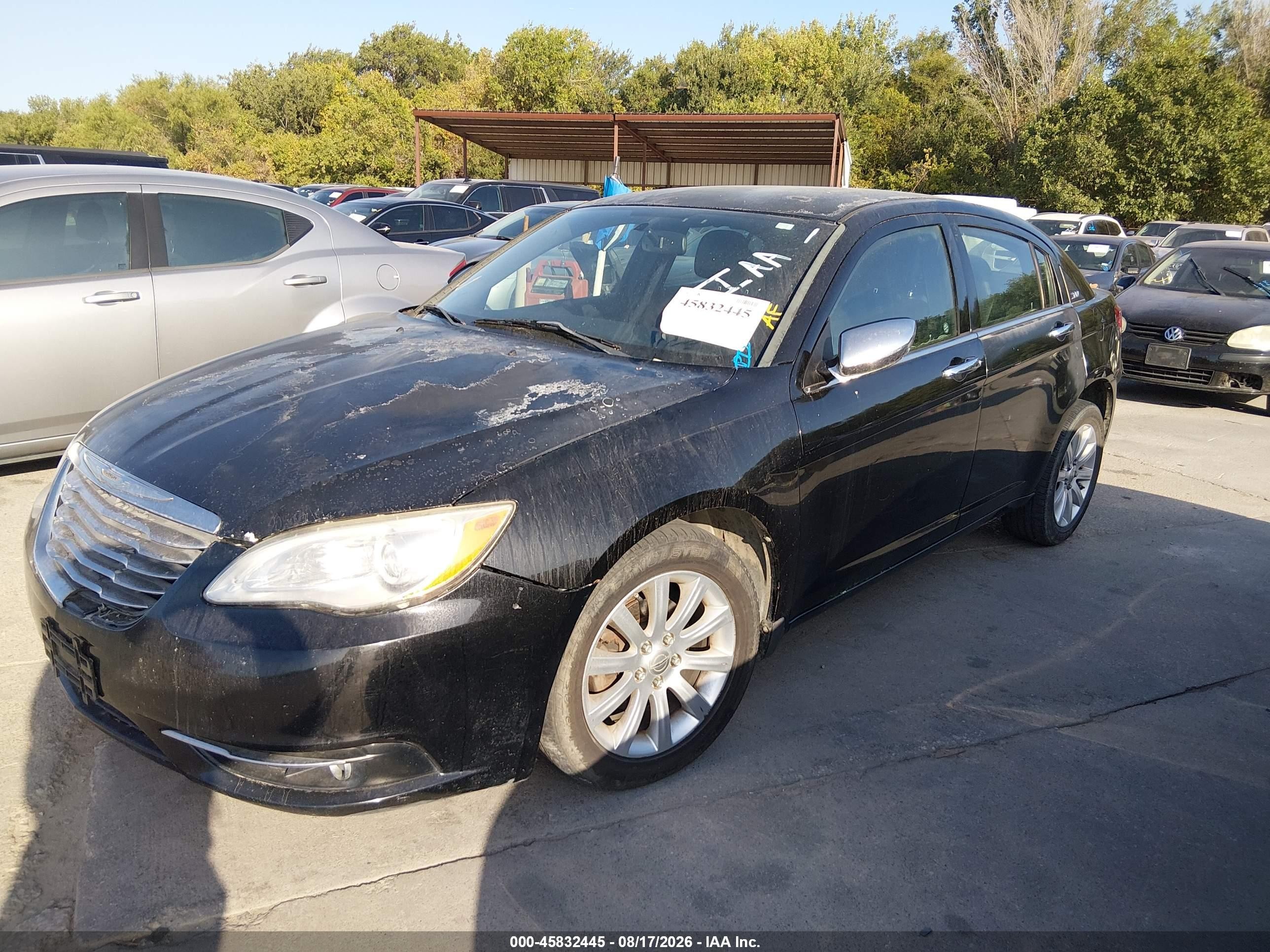2013 Chrysler 200 Limited Black vin: 1C3CCBCG4DN689014