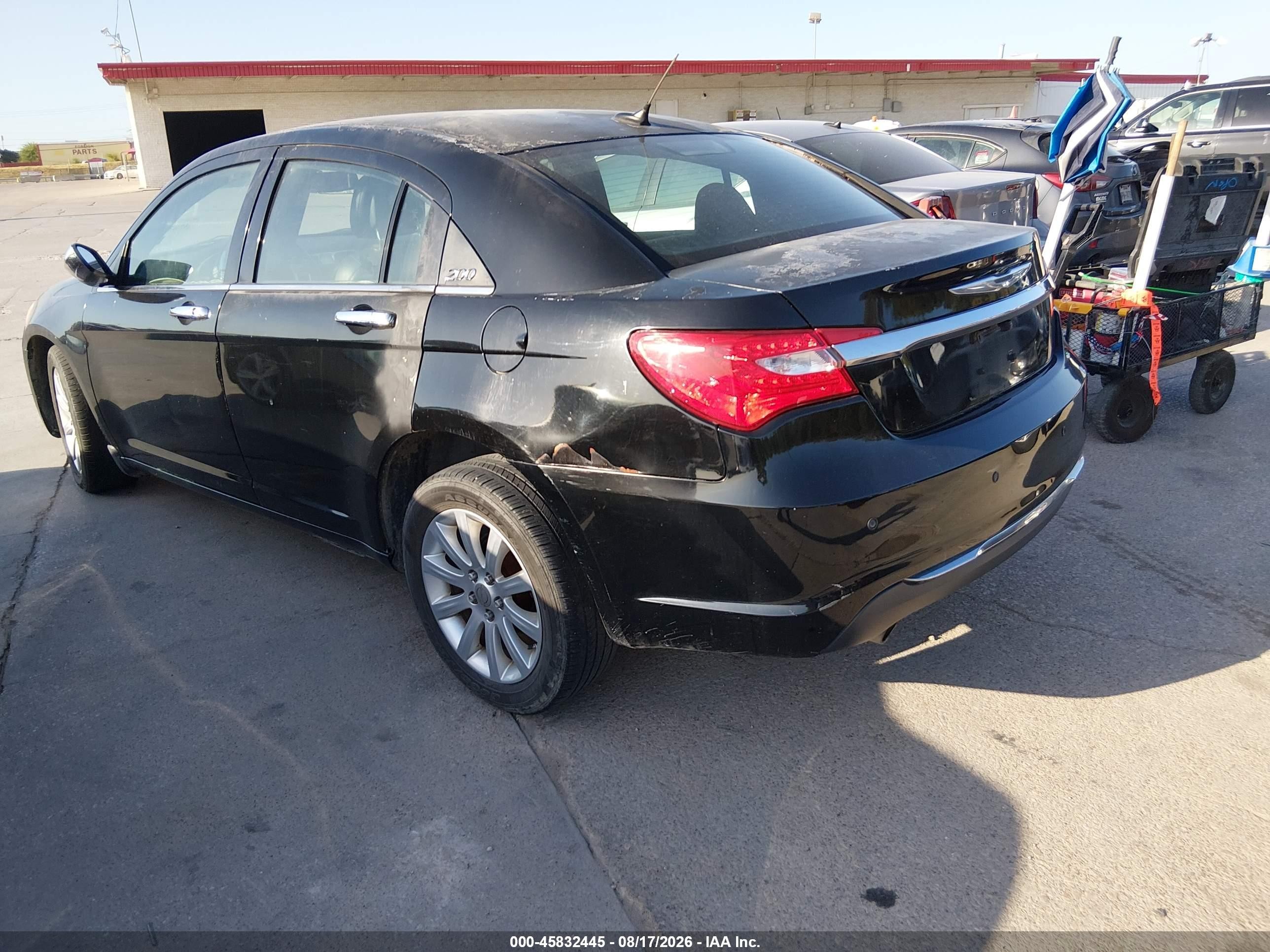 2013 Chrysler 200 Limited Black vin: 1C3CCBCG4DN689014