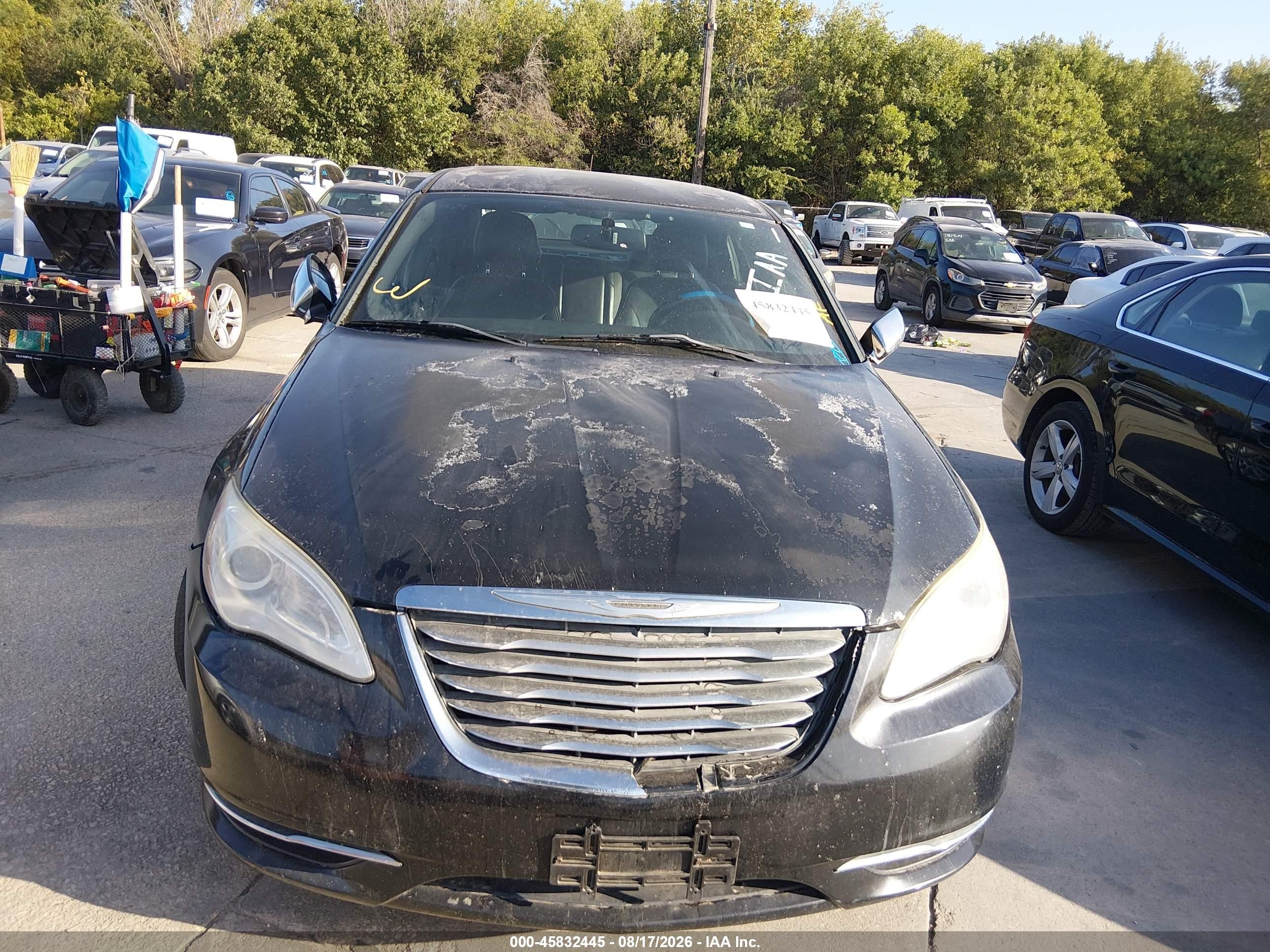 2013 Chrysler 200 Limited Black vin: 1C3CCBCG4DN689014