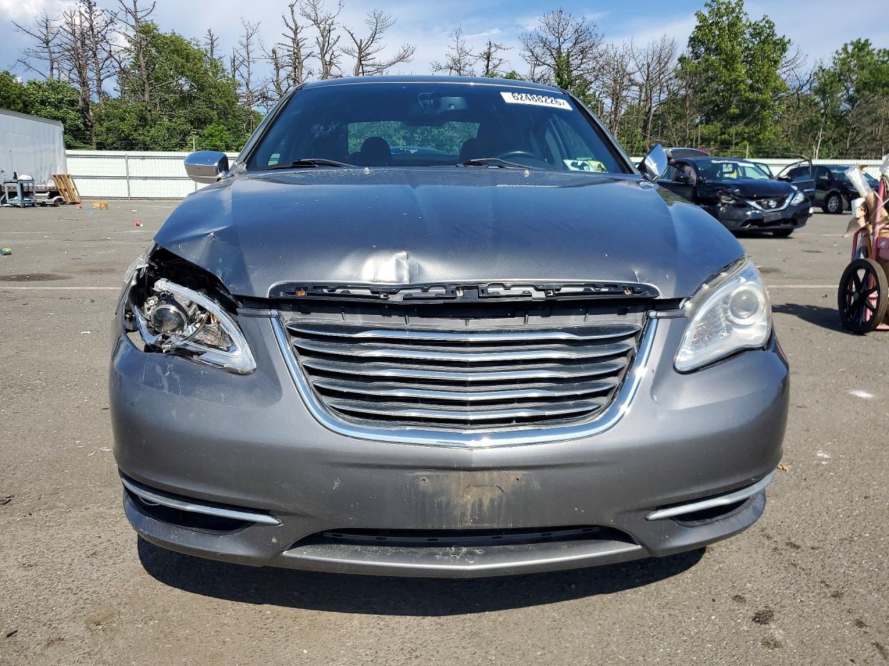 2013 Chrysler 200 Limited Gray vin: 1C3CCBCG4DN747364
