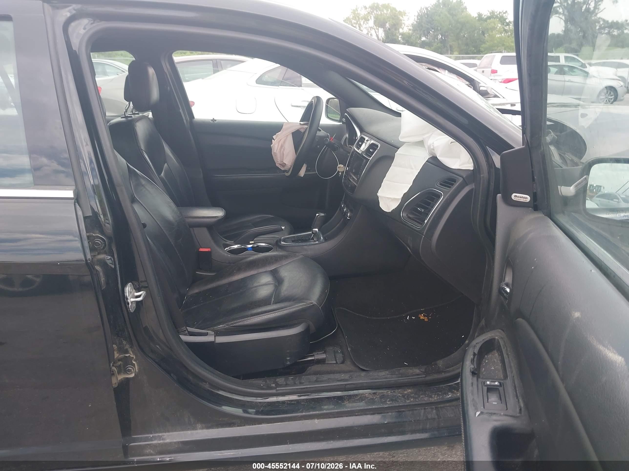 2014 Chrysler 200 Limited Черный vin: 1C3CCBCG4EN151513