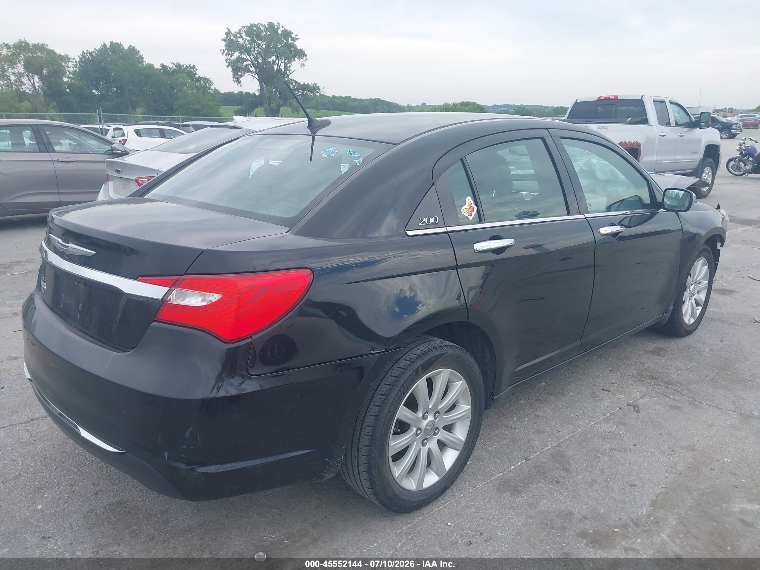 2014 Chrysler 200 Limited Черный vin: 1C3CCBCG4EN151513