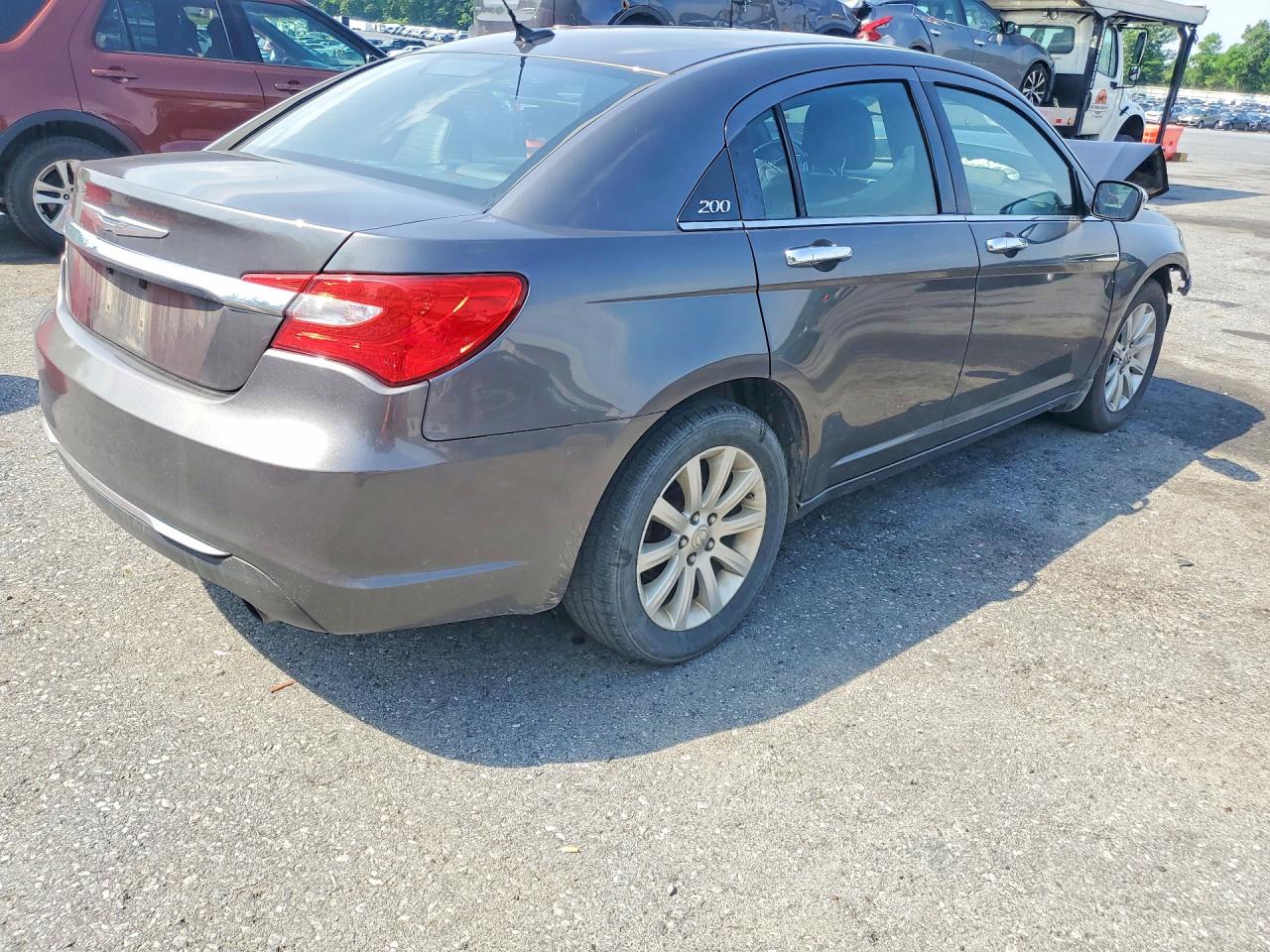 2014 Chrysler 200 Gray vin: 1C3CCBCG4EN177058