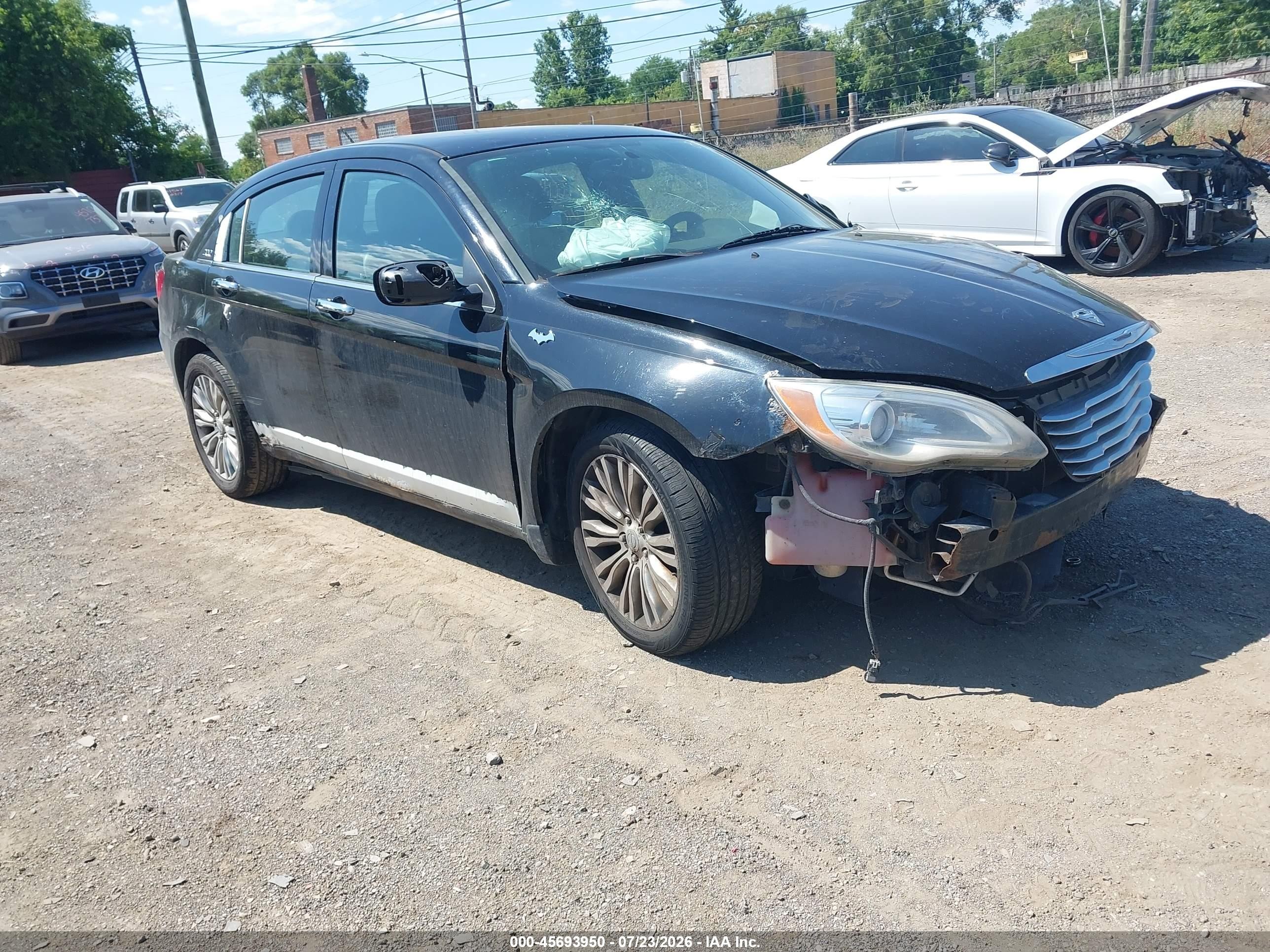 2014 Chrysler 200 Limited Черный vin: 1C3CCBCG4EN178131