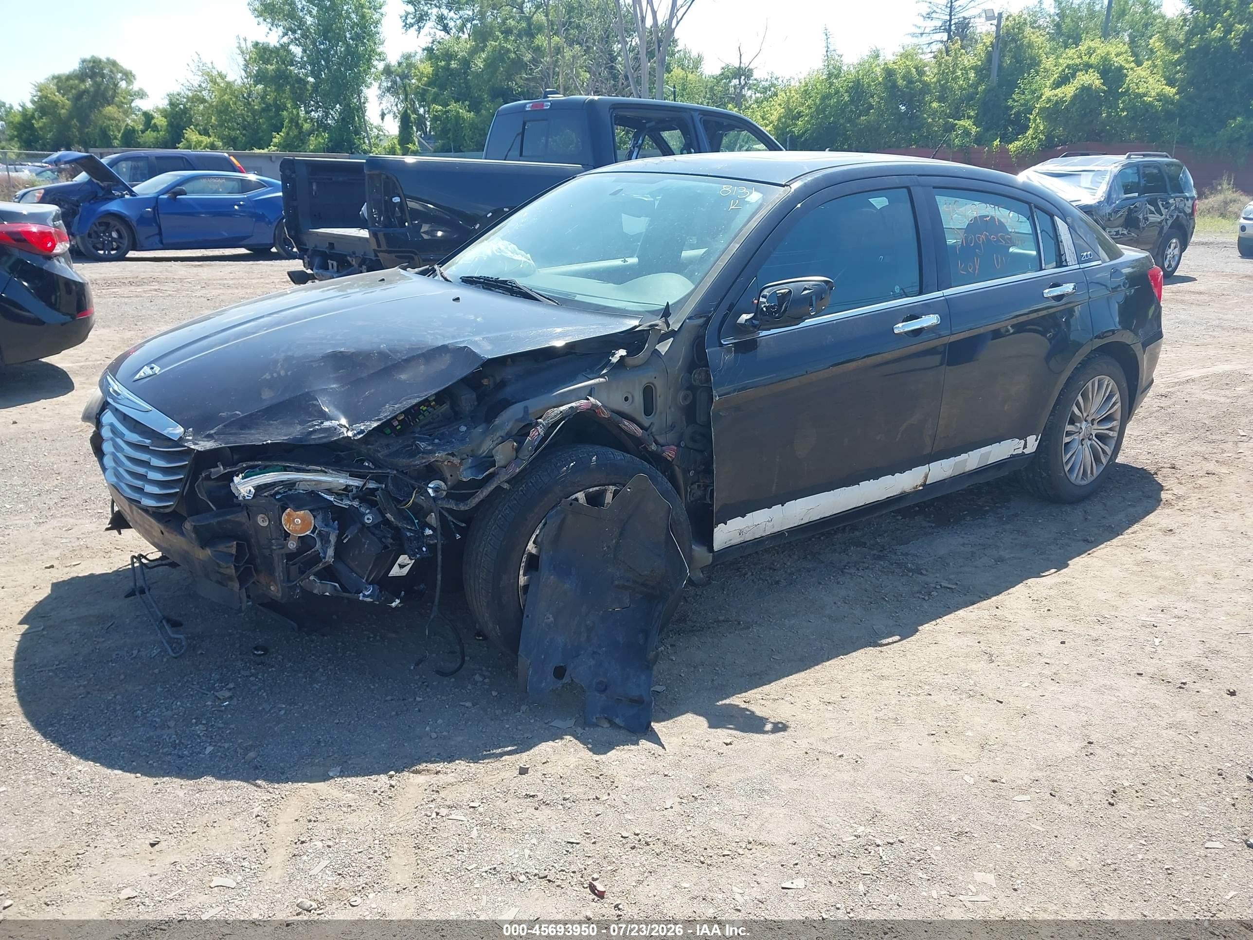 2014 Chrysler 200 Limited Черный vin: 1C3CCBCG4EN178131