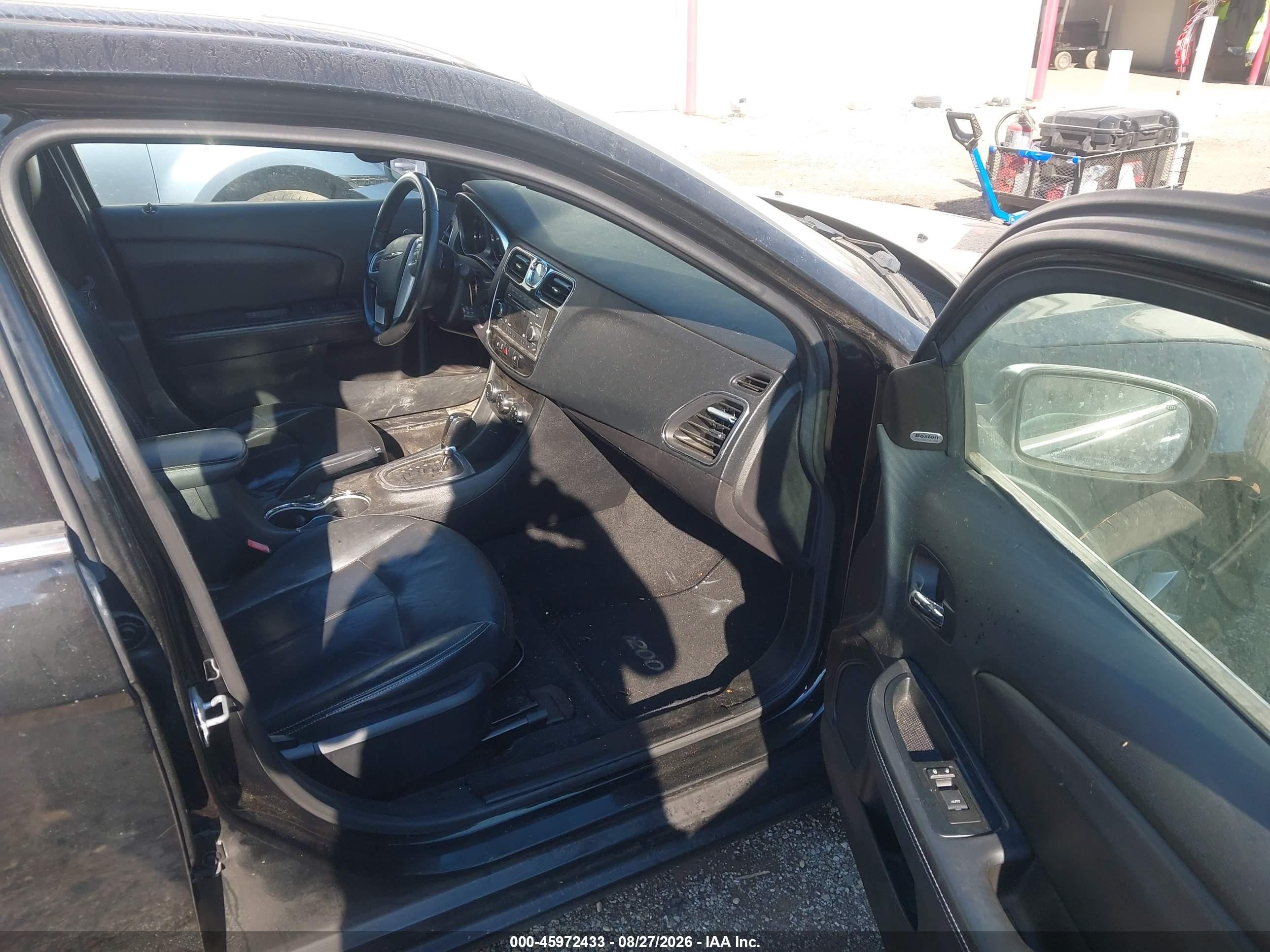 2014 Chrysler 200 Limited Black vin: 1C3CCBCG4EN198184