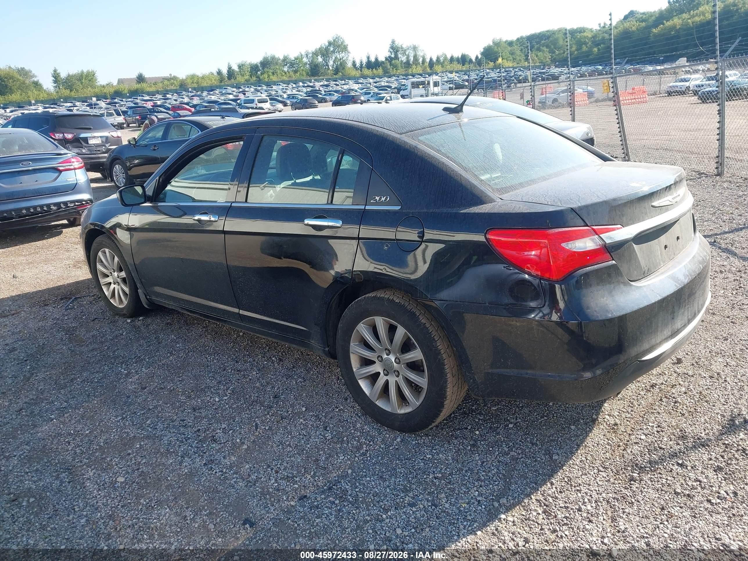 2014 Chrysler 200 Limited Black vin: 1C3CCBCG4EN198184