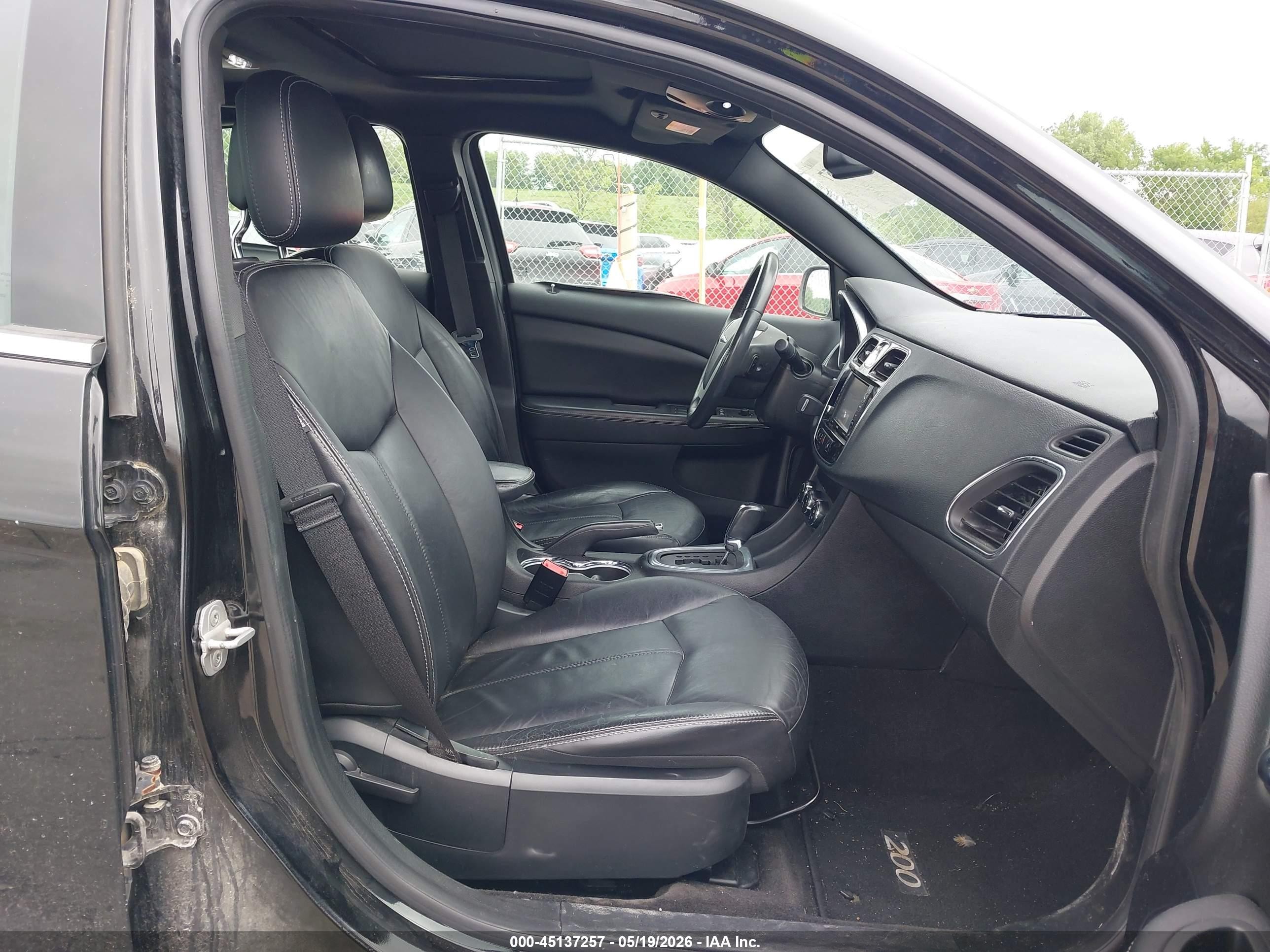 2012 Chrysler 200 Limited Black vin: 1C3CCBCG5CN303697