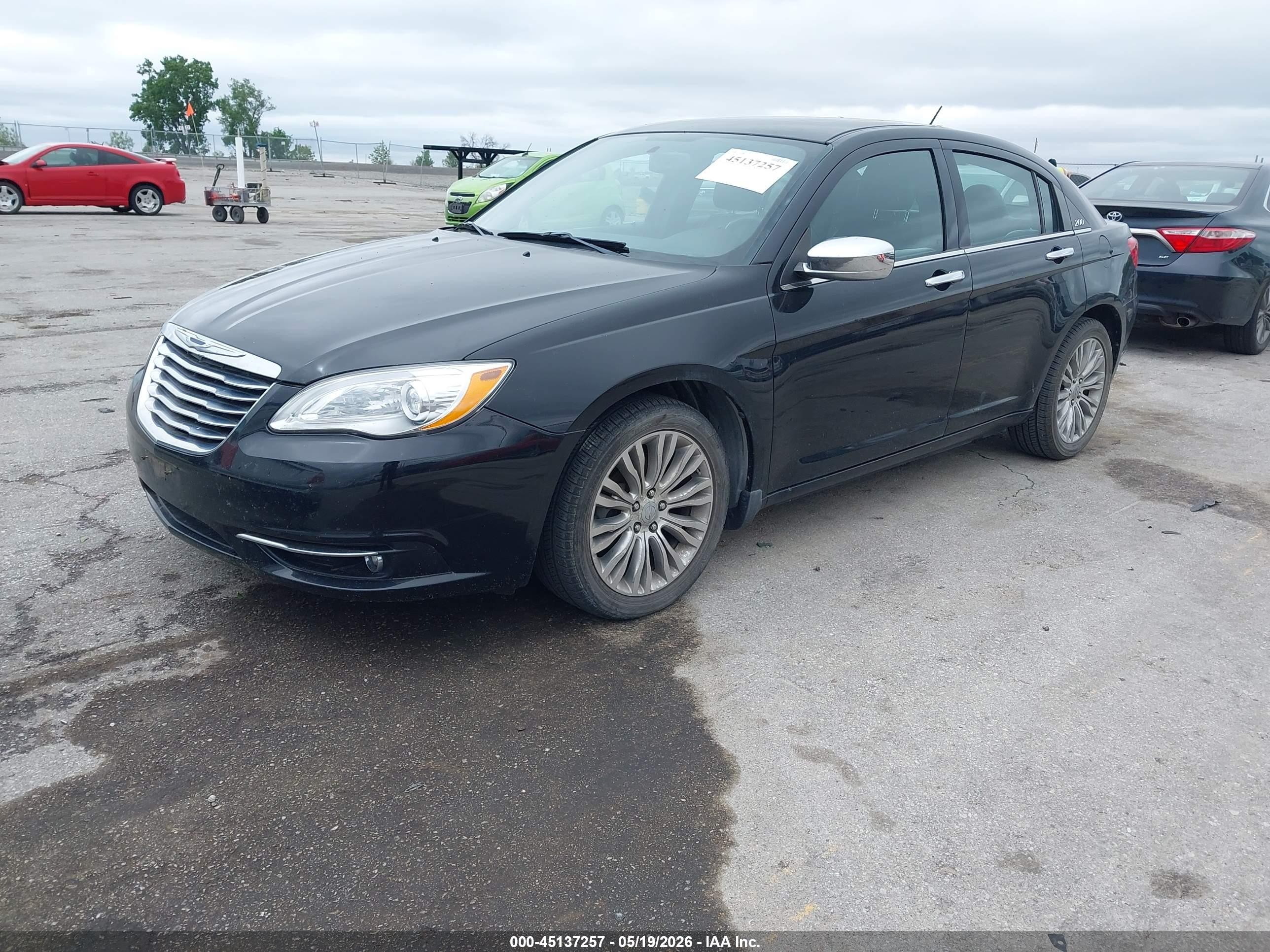 2012 Chrysler 200 Limited Black vin: 1C3CCBCG5CN303697