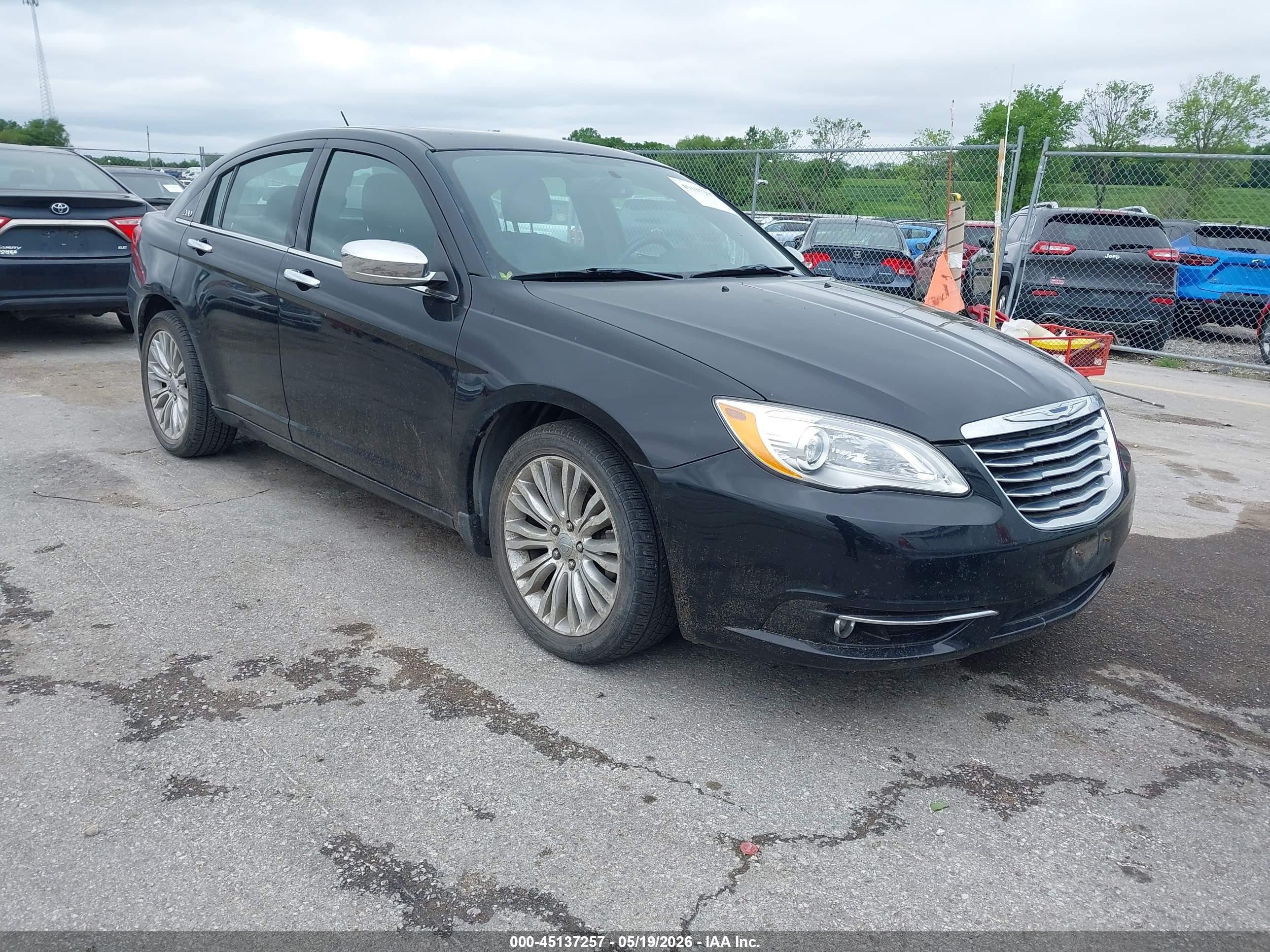 2012 Chrysler 200 Limited Black vin: 1C3CCBCG5CN303697