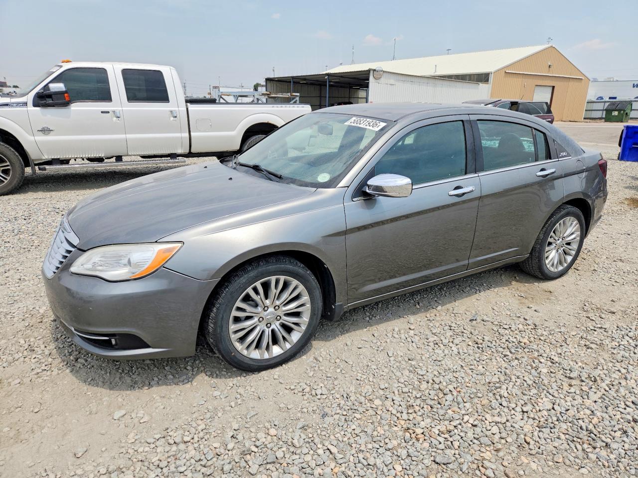 2012 Chrysler 200 Limited Gray vin: 1C3CCBCG6CN168410