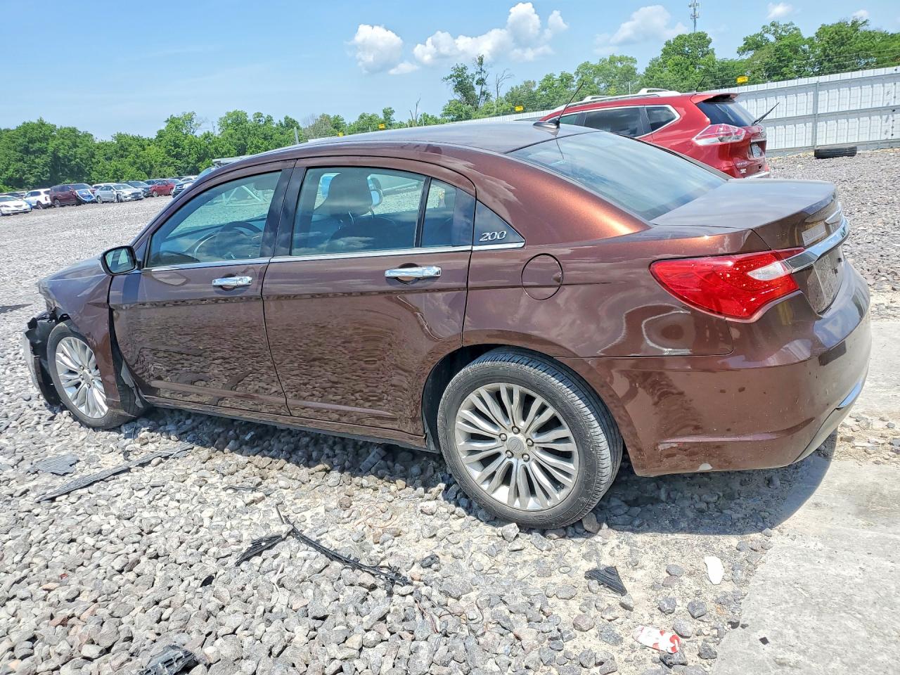 2012 Chrysler 200 Limited Brown vin: 1C3CCBCG6CN306866