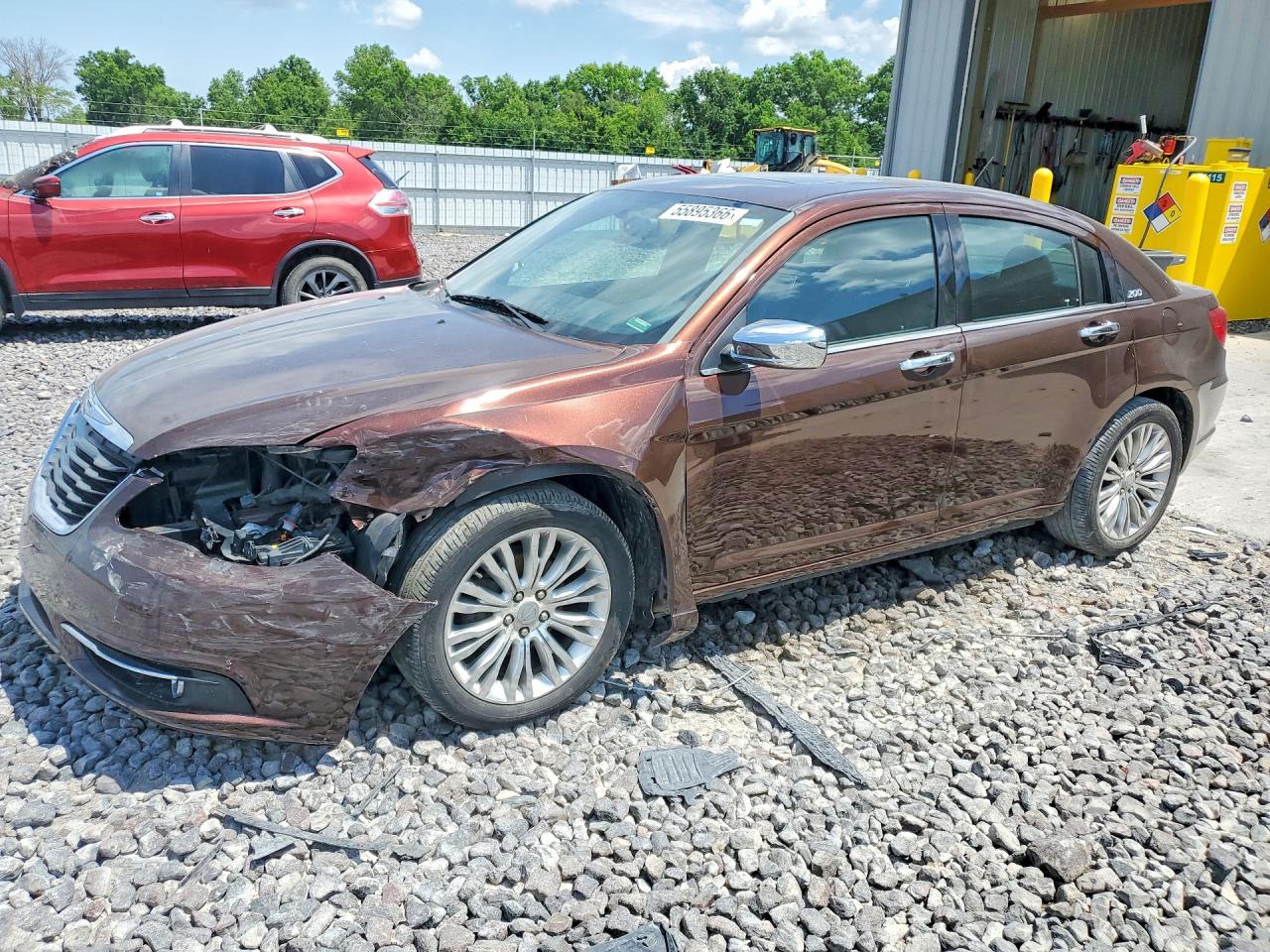 2012 Chrysler 200 Limited Brown vin: 1C3CCBCG6CN306866