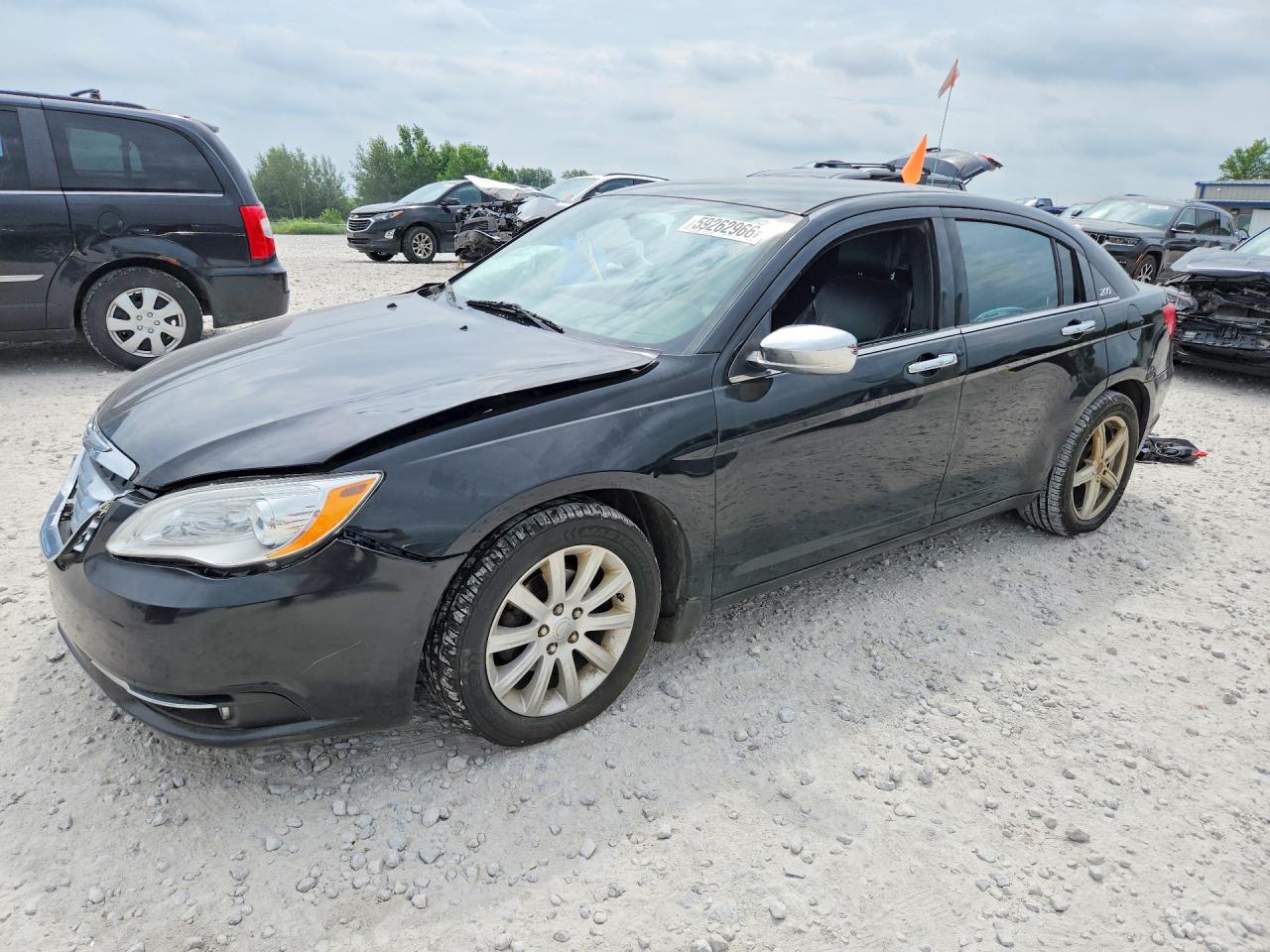 2013 Chrysler 200 Limited Black vin: 1C3CCBCG6DN523481