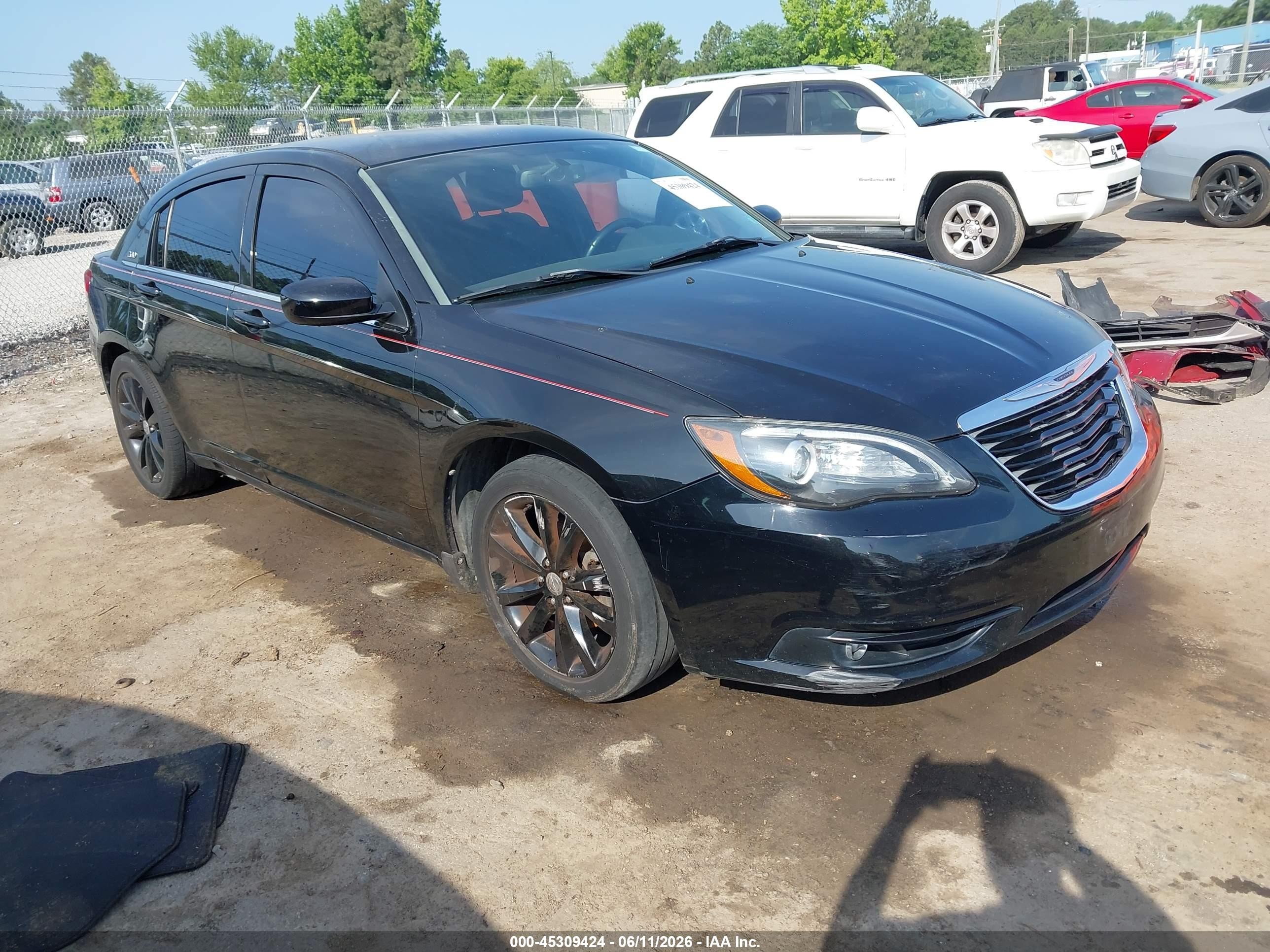 2013 Chrysler 200 Limited Черный vin: 1C3CCBCG6DN650344