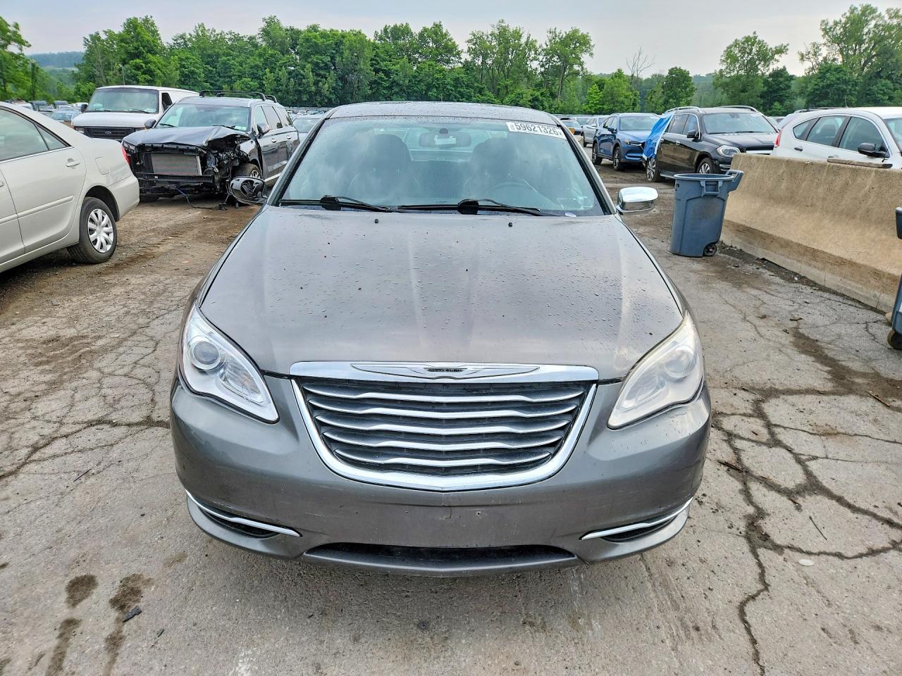 2012 Chrysler 200 Limited Gray vin: 1C3CCBCG7CN140485