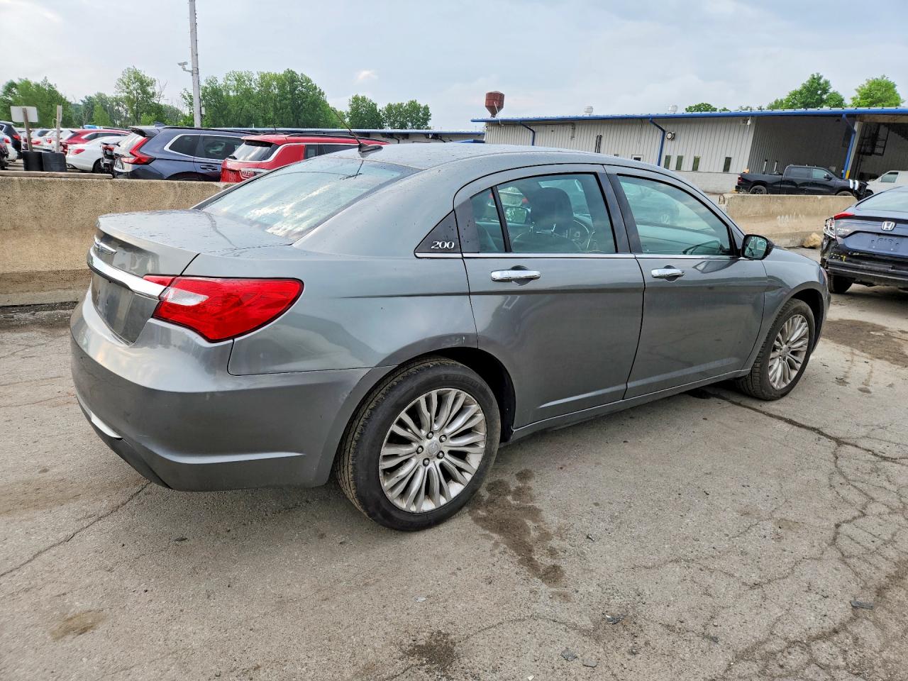 2012 Chrysler 200 Limited Gray vin: 1C3CCBCG7CN140485