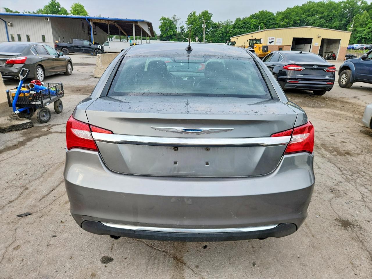 2012 Chrysler 200 Limited Gray vin: 1C3CCBCG7CN140485