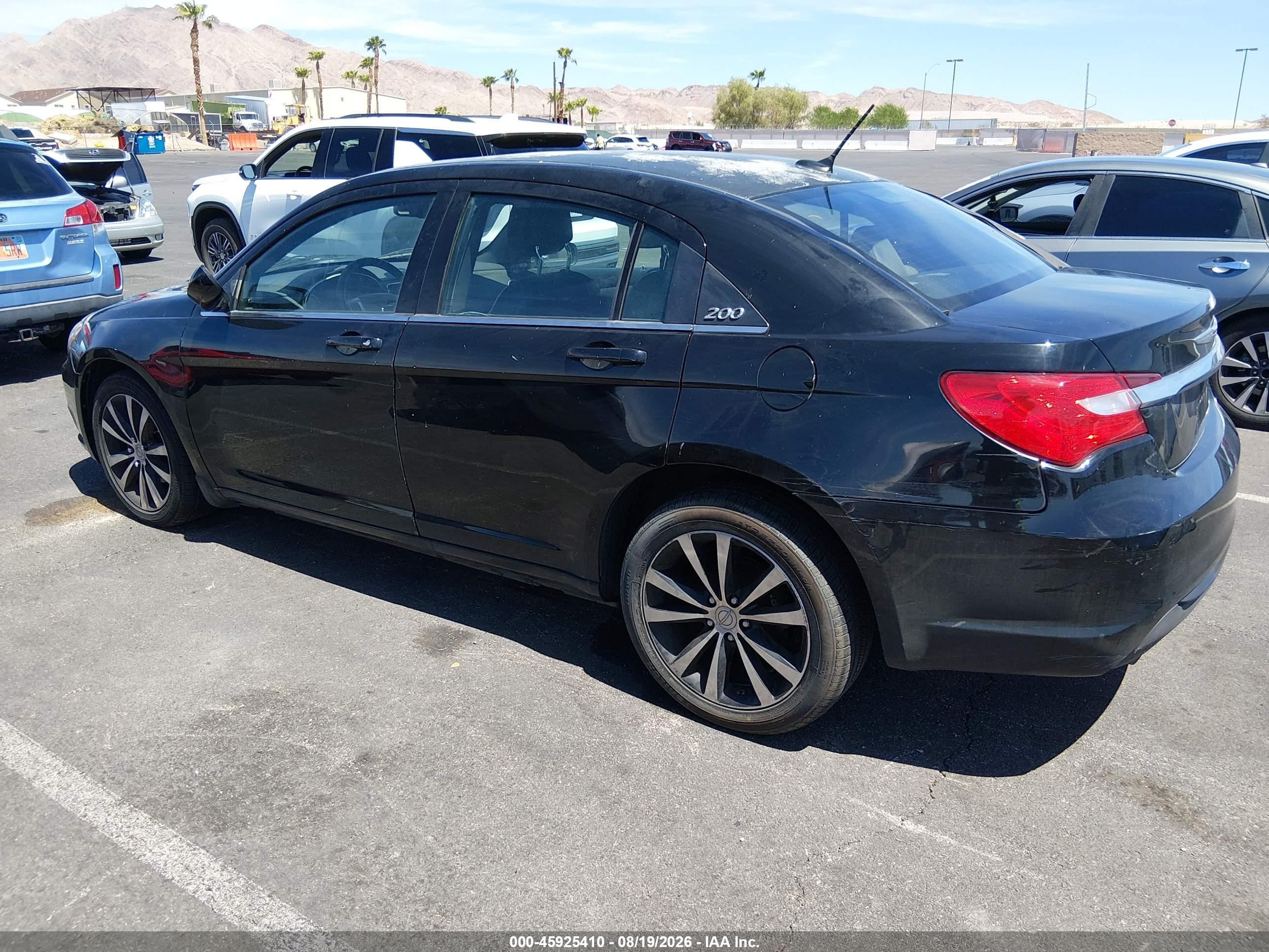 2013 Chrysler 200 Limited Black vin: 1C3CCBCG7DN505832
