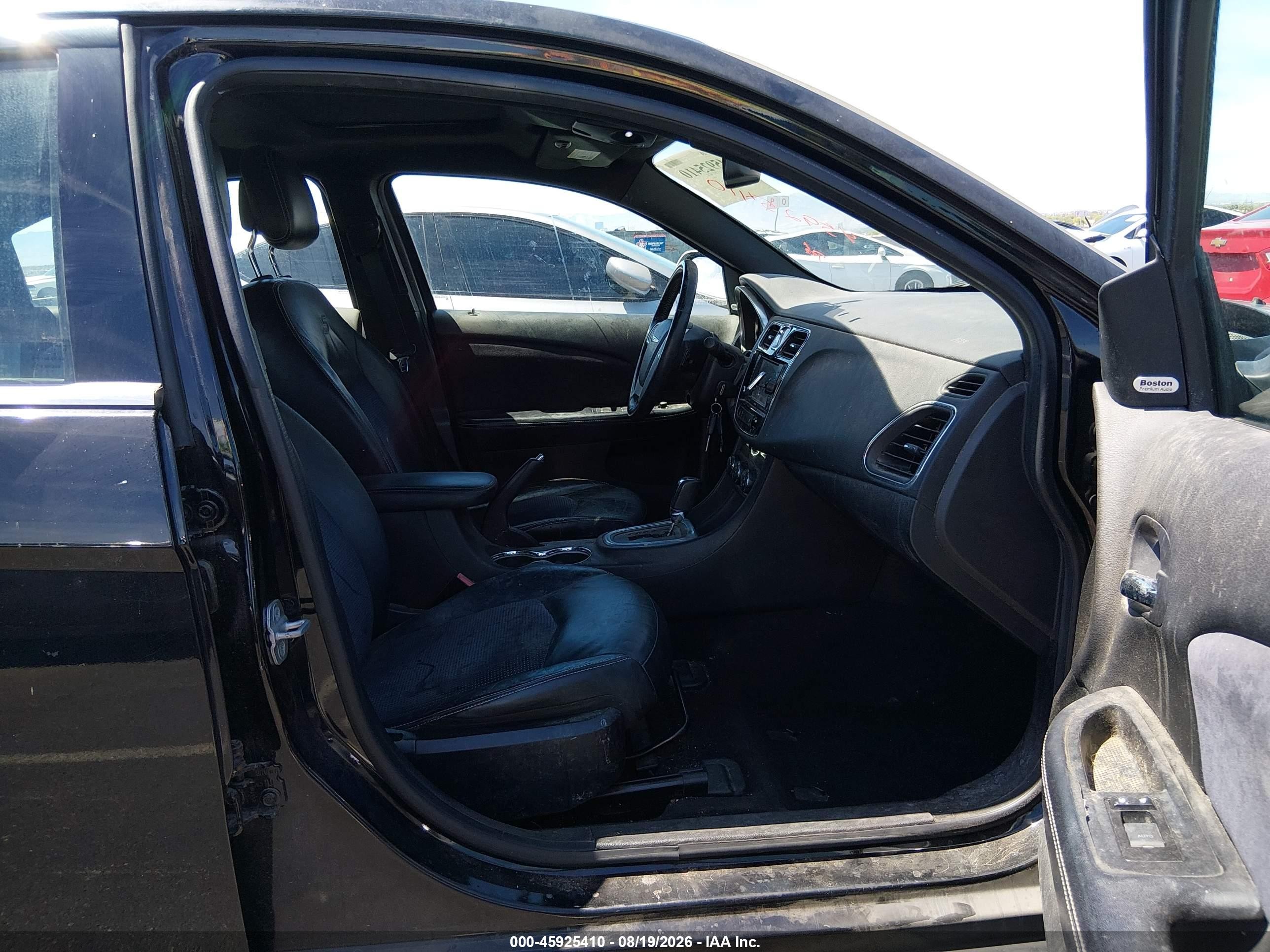 2013 Chrysler 200 Limited Black vin: 1C3CCBCG7DN505832