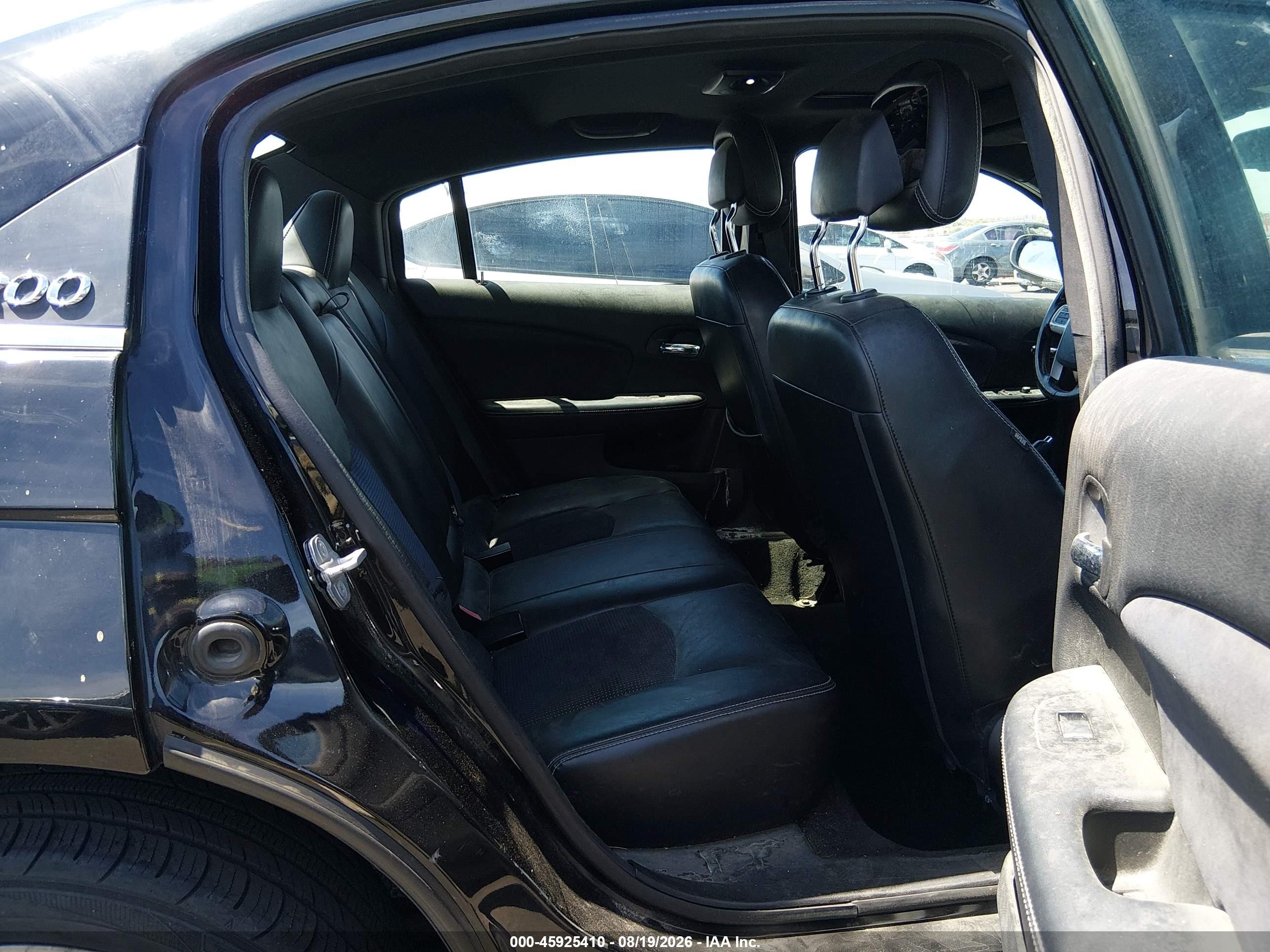 2013 Chrysler 200 Limited Black vin: 1C3CCBCG7DN505832
