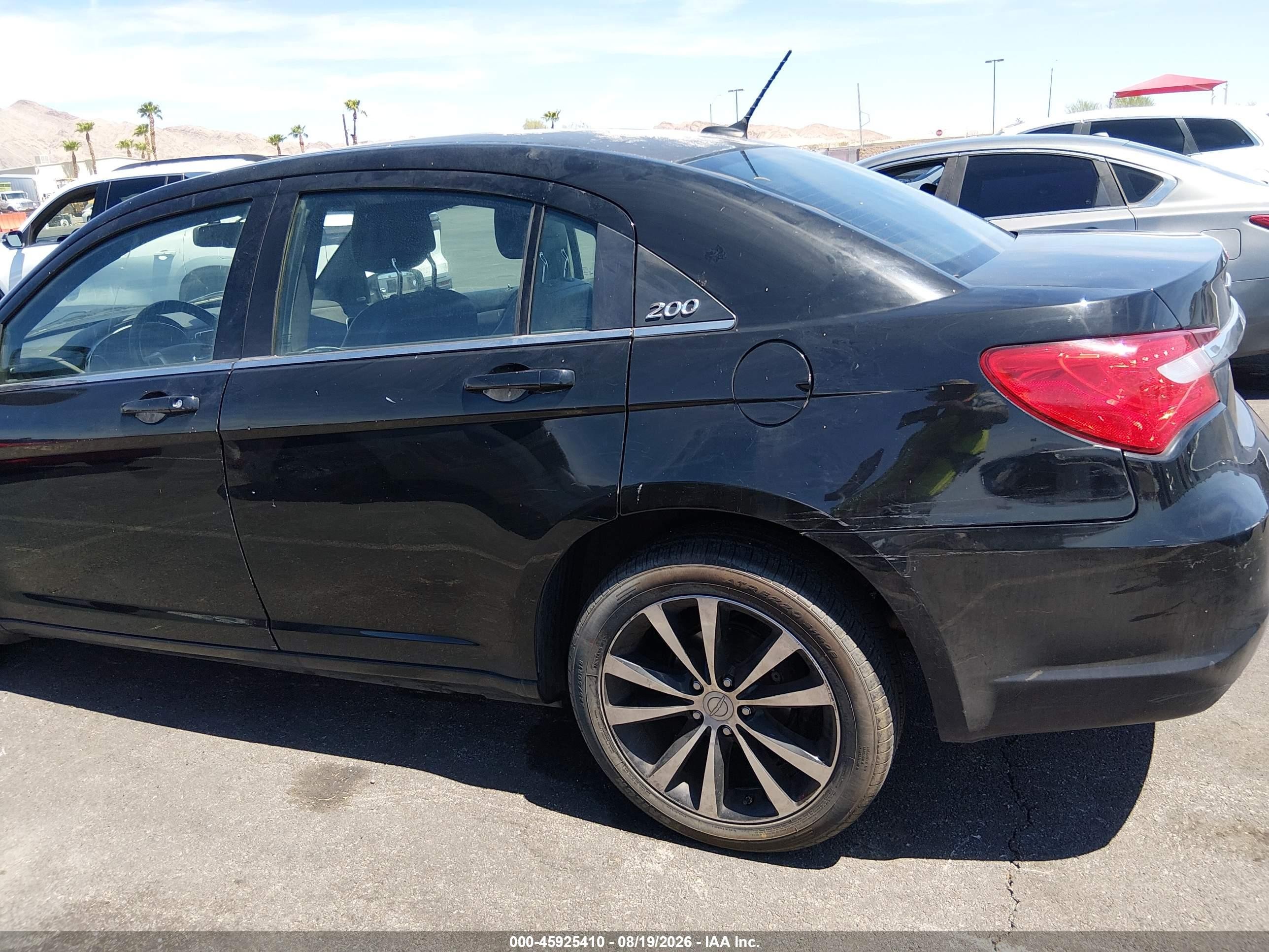 2013 Chrysler 200 Limited Black vin: 1C3CCBCG7DN505832