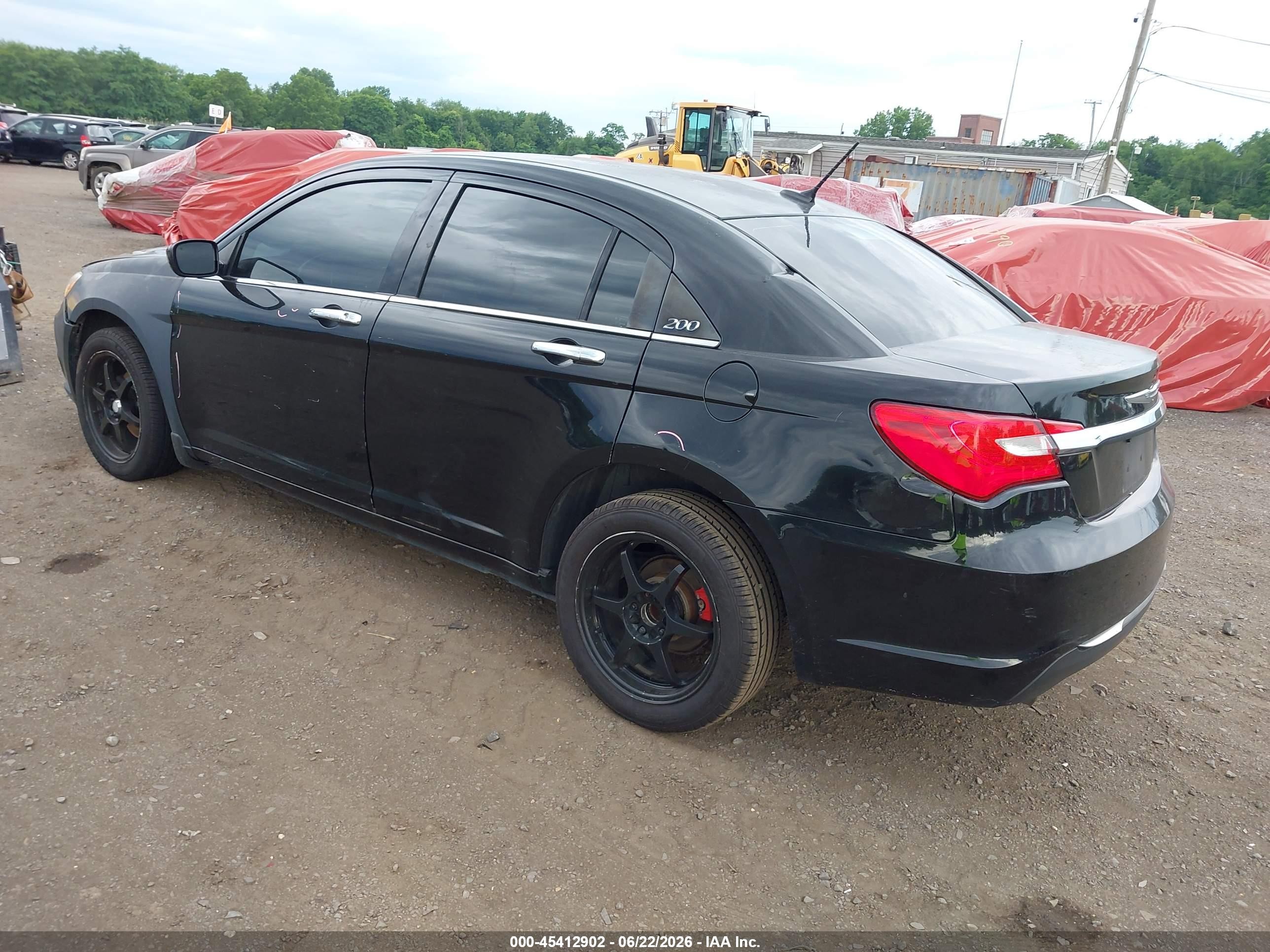 2013 Chrysler 200 Limited Black vin: 1C3CCBCG8DN587943
