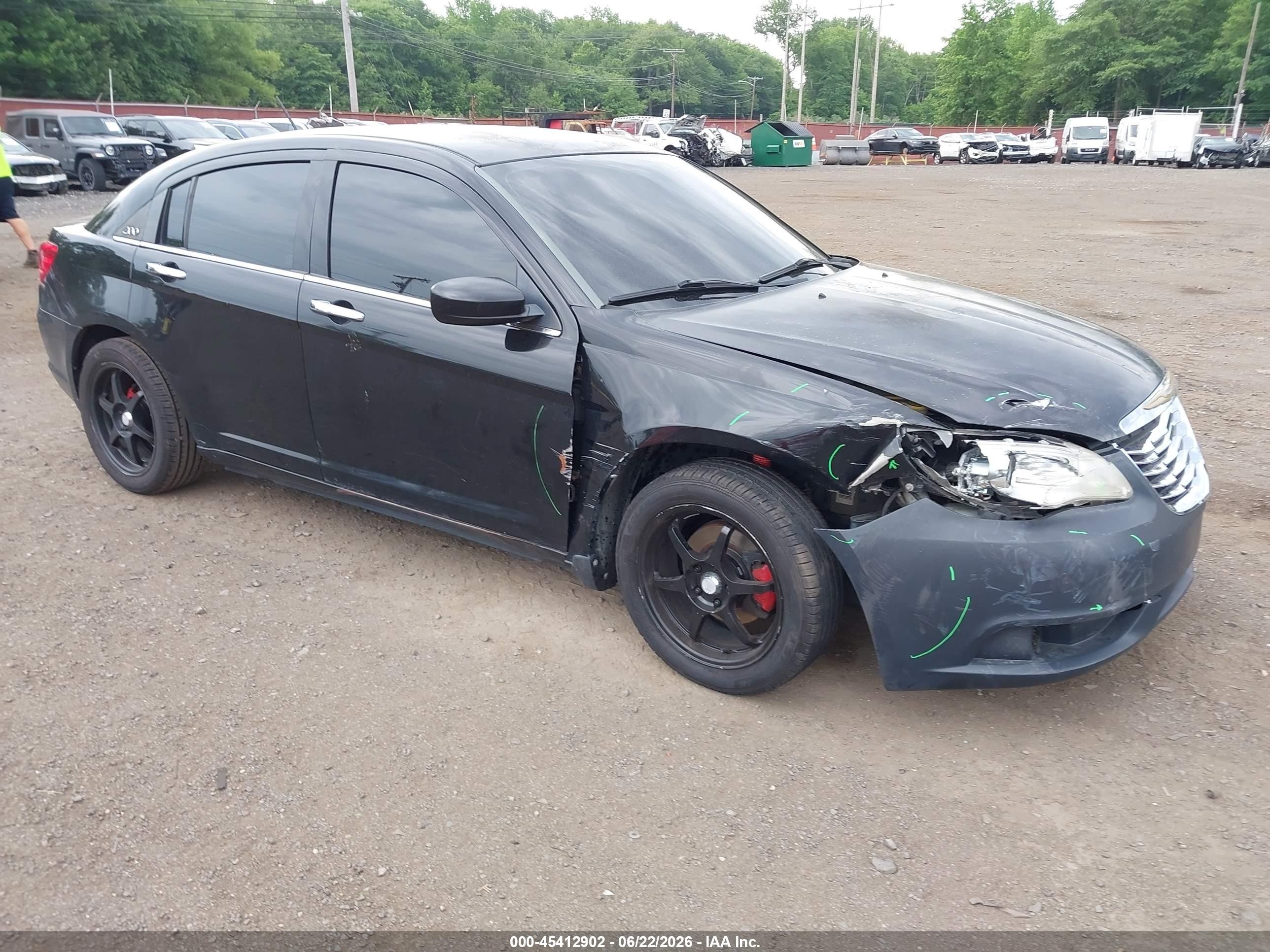 2013 Chrysler 200 Limited Black vin: 1C3CCBCG8DN587943