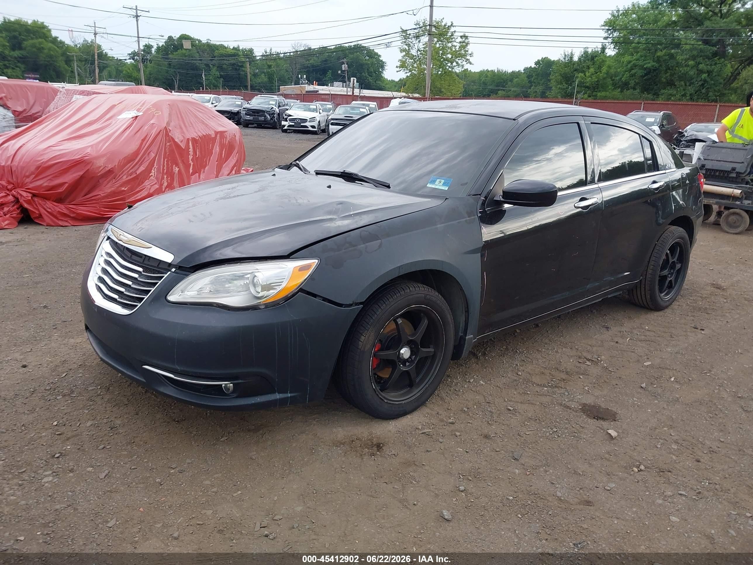 2013 Chrysler 200 Limited Black vin: 1C3CCBCG8DN587943