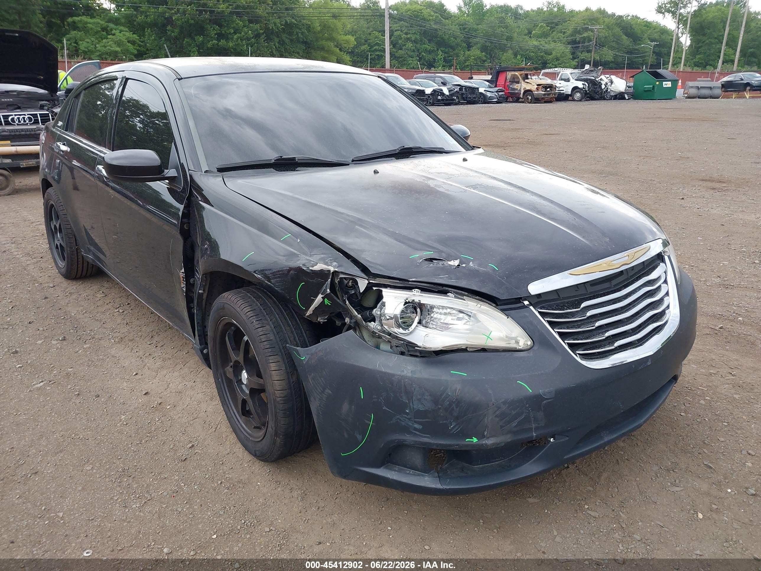 2013 Chrysler 200 Limited Black vin: 1C3CCBCG8DN587943