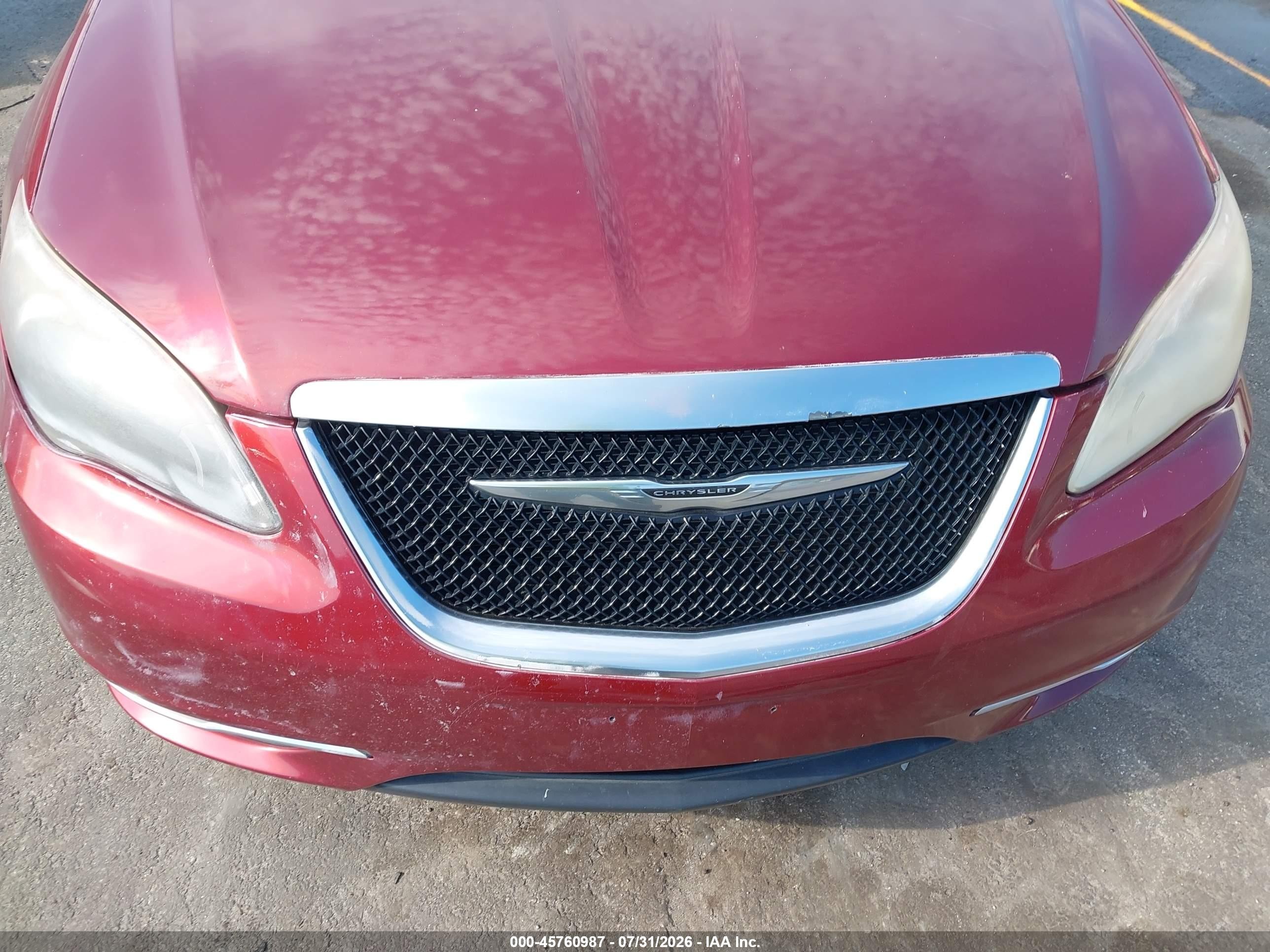 2014 Chrysler 200 Limited Red vin: 1C3CCBCG8EN176785