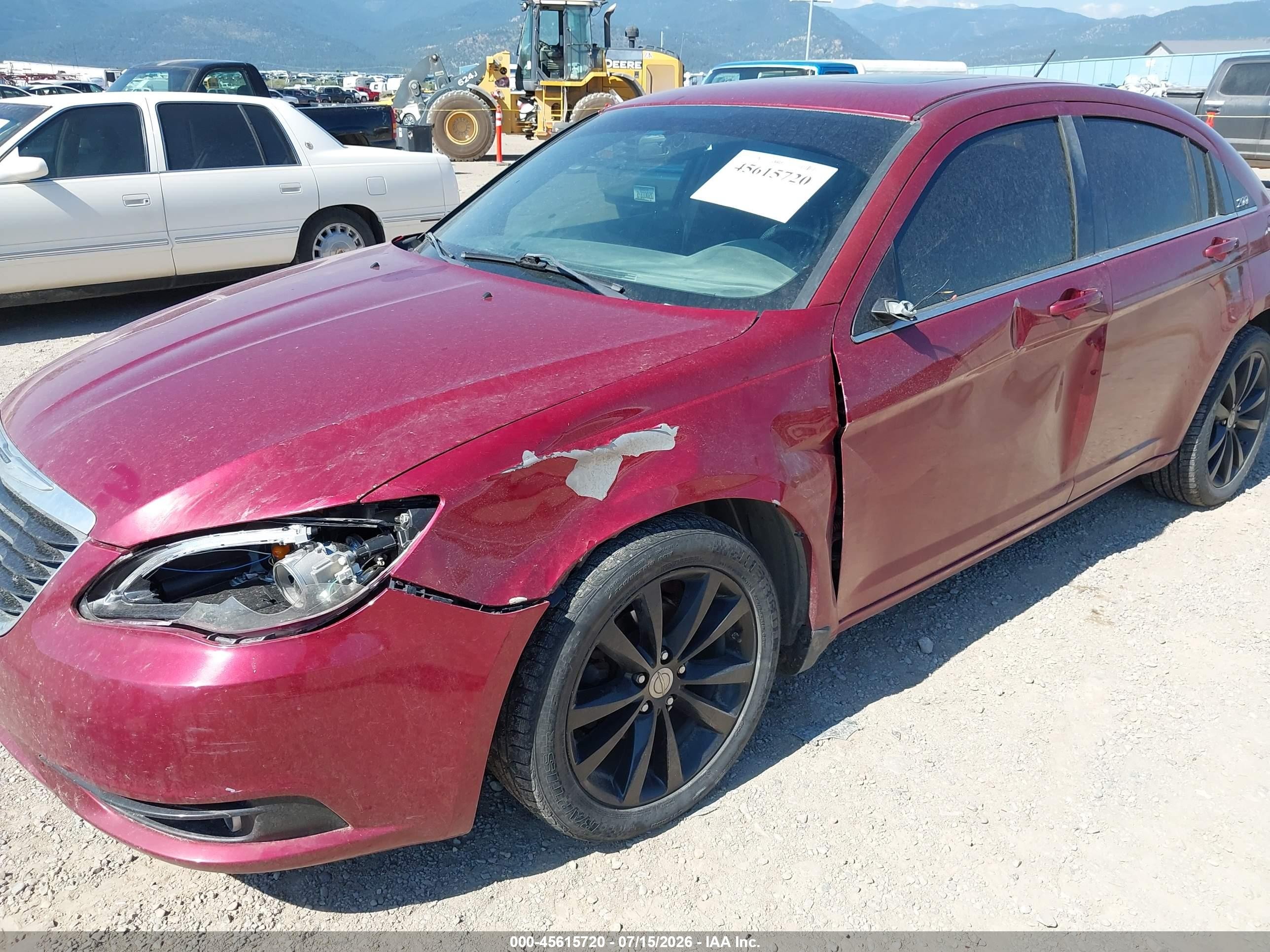 2014 Chrysler 200 Limited Красный vin: 1C3CCBCG8EN198950