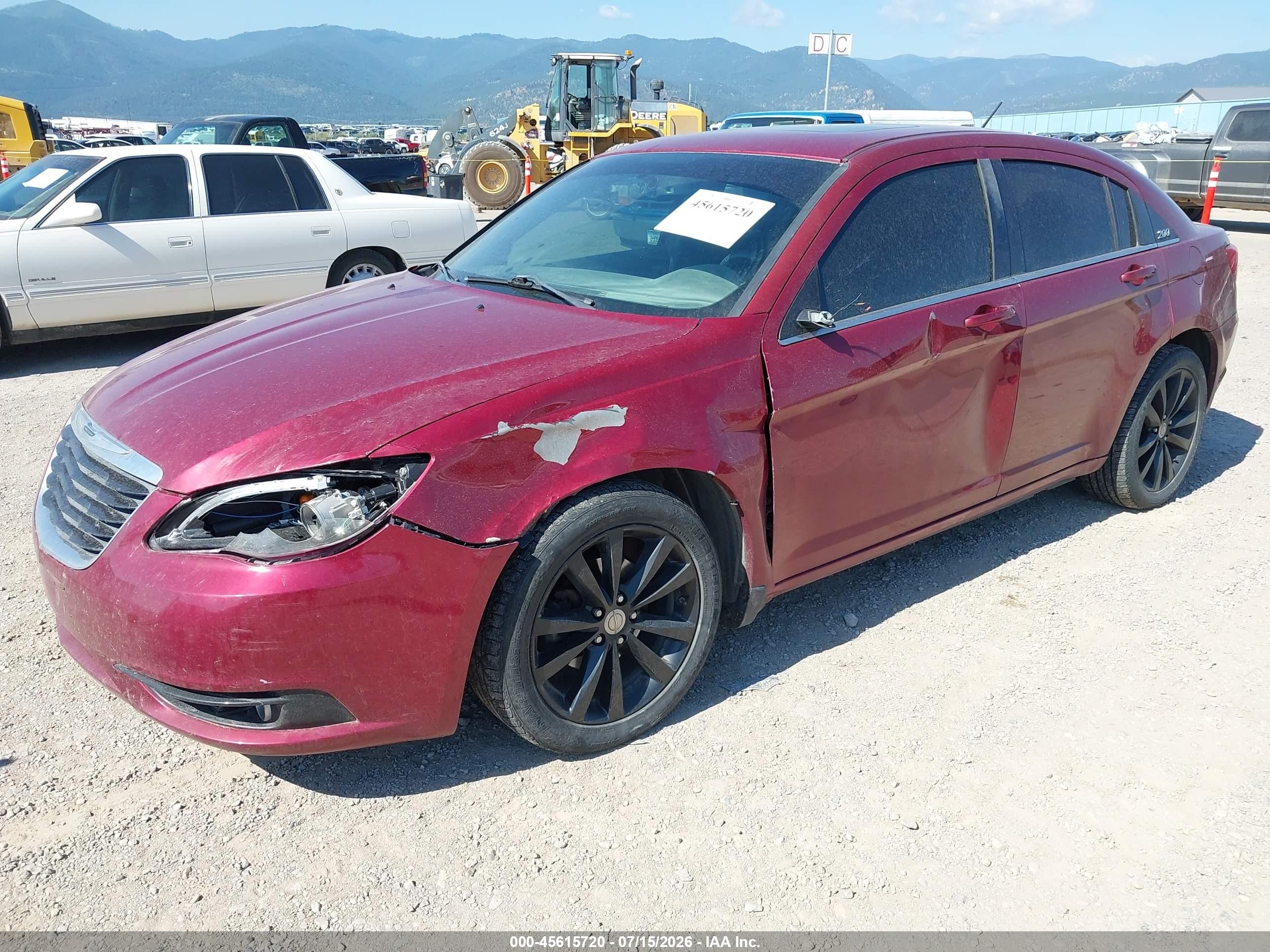 2014 Chrysler 200 Limited Красный vin: 1C3CCBCG8EN198950